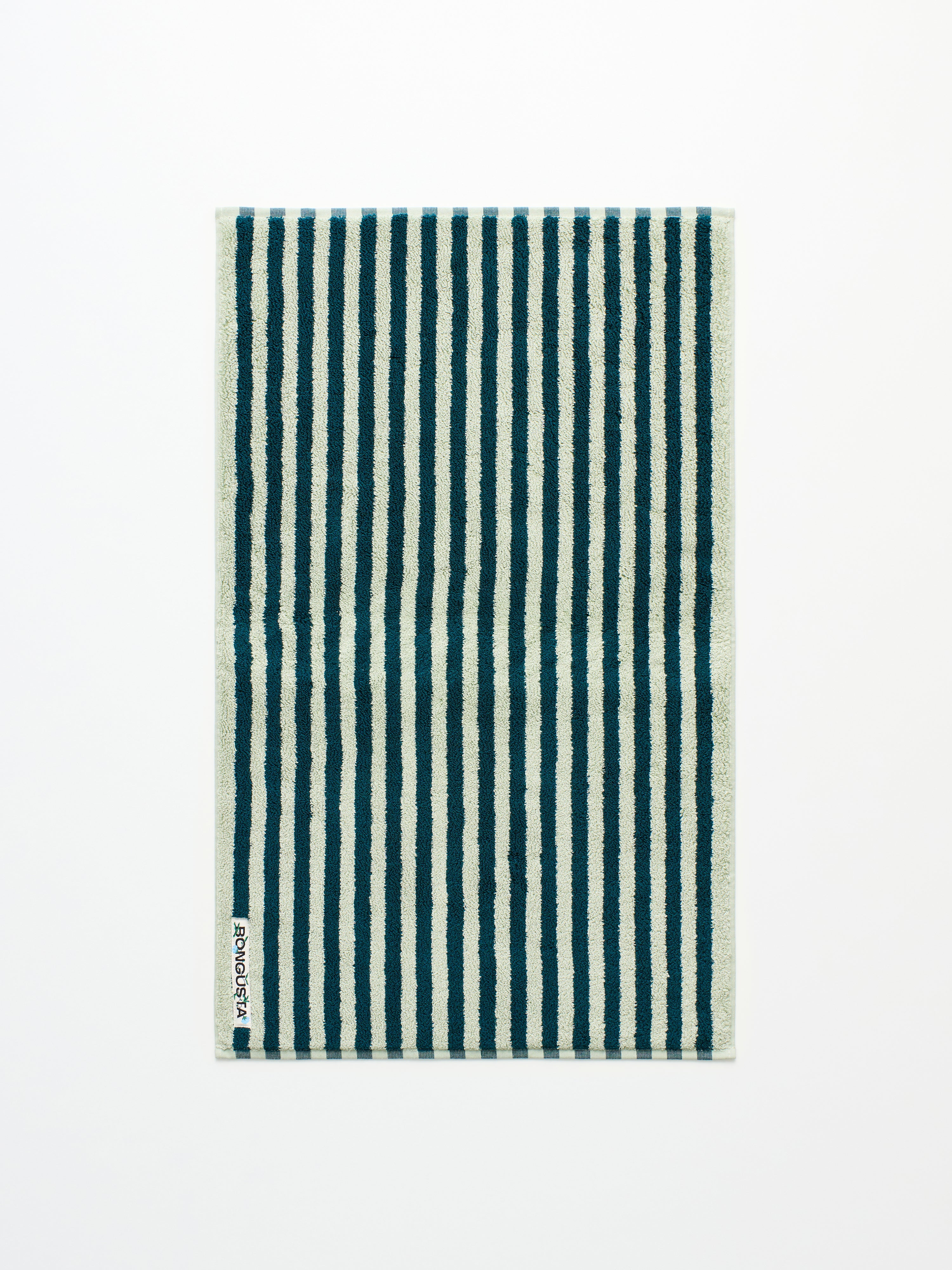 Naram Bath Mat, sea foam & deep teal