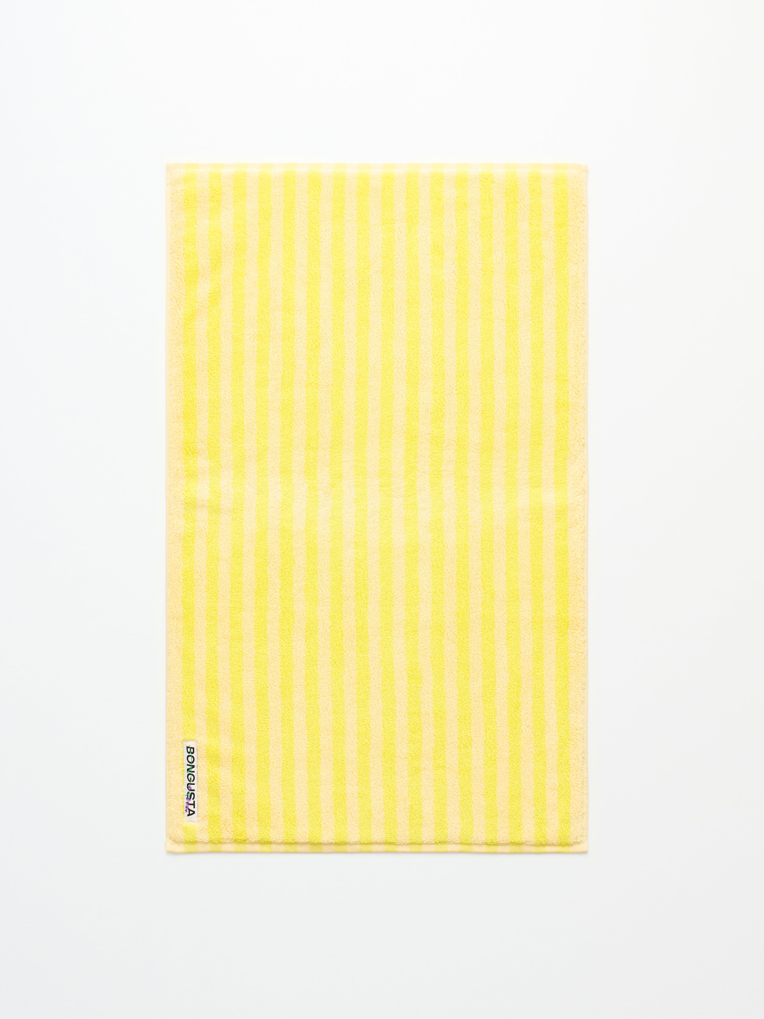 Naram Bath Mat, pristine & neon yellow