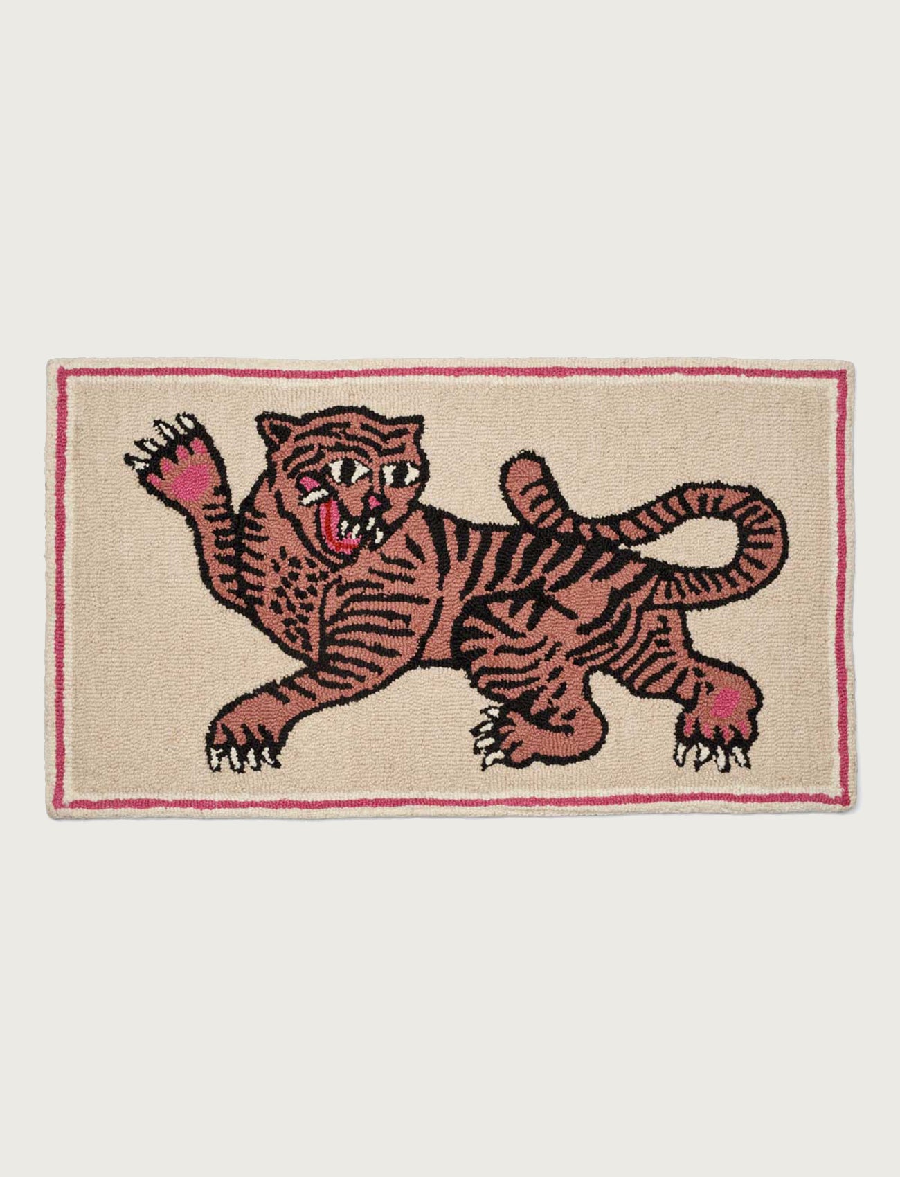 Frame Rug, Pink Tiger