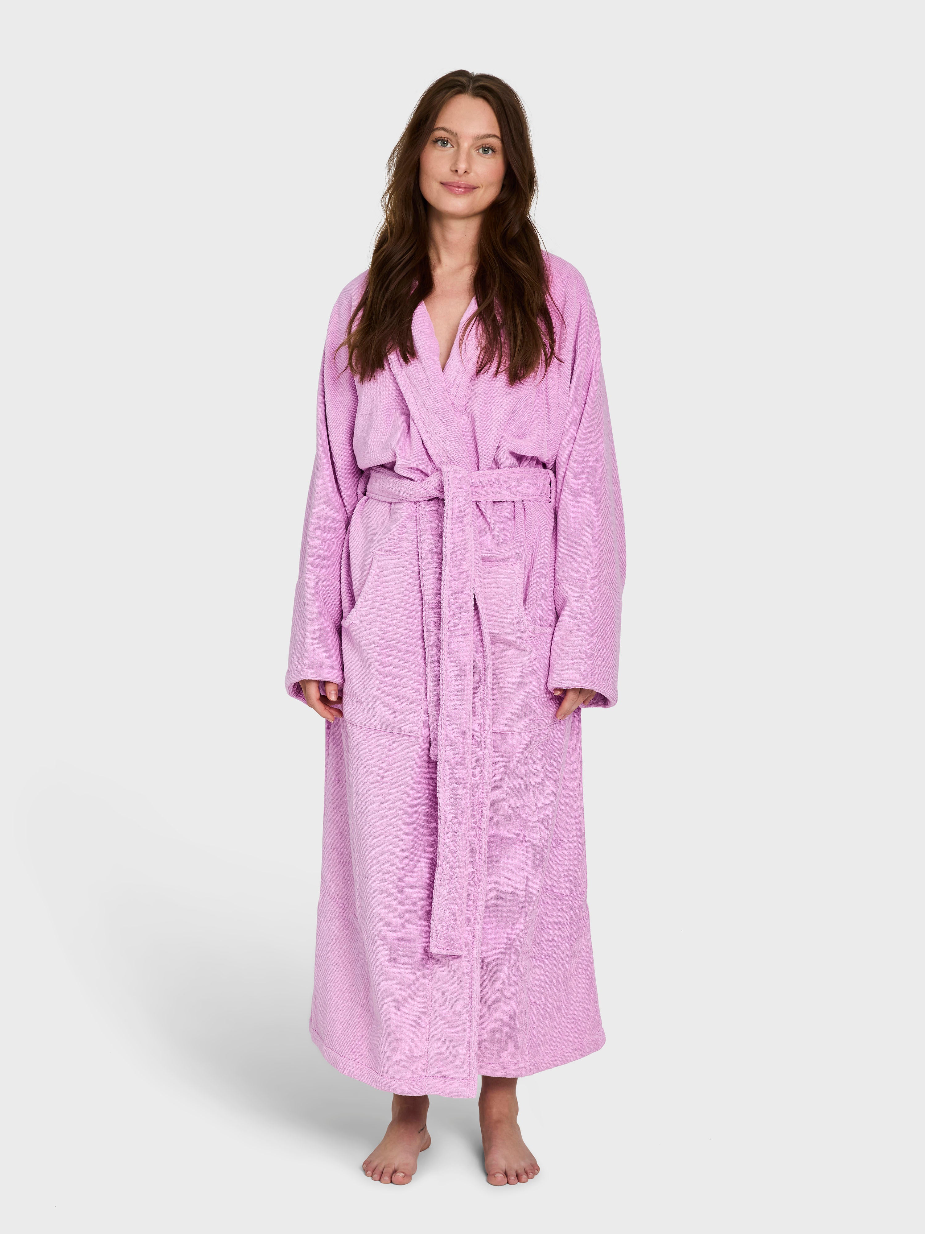 Naram Bathrobe, soft fuchsia