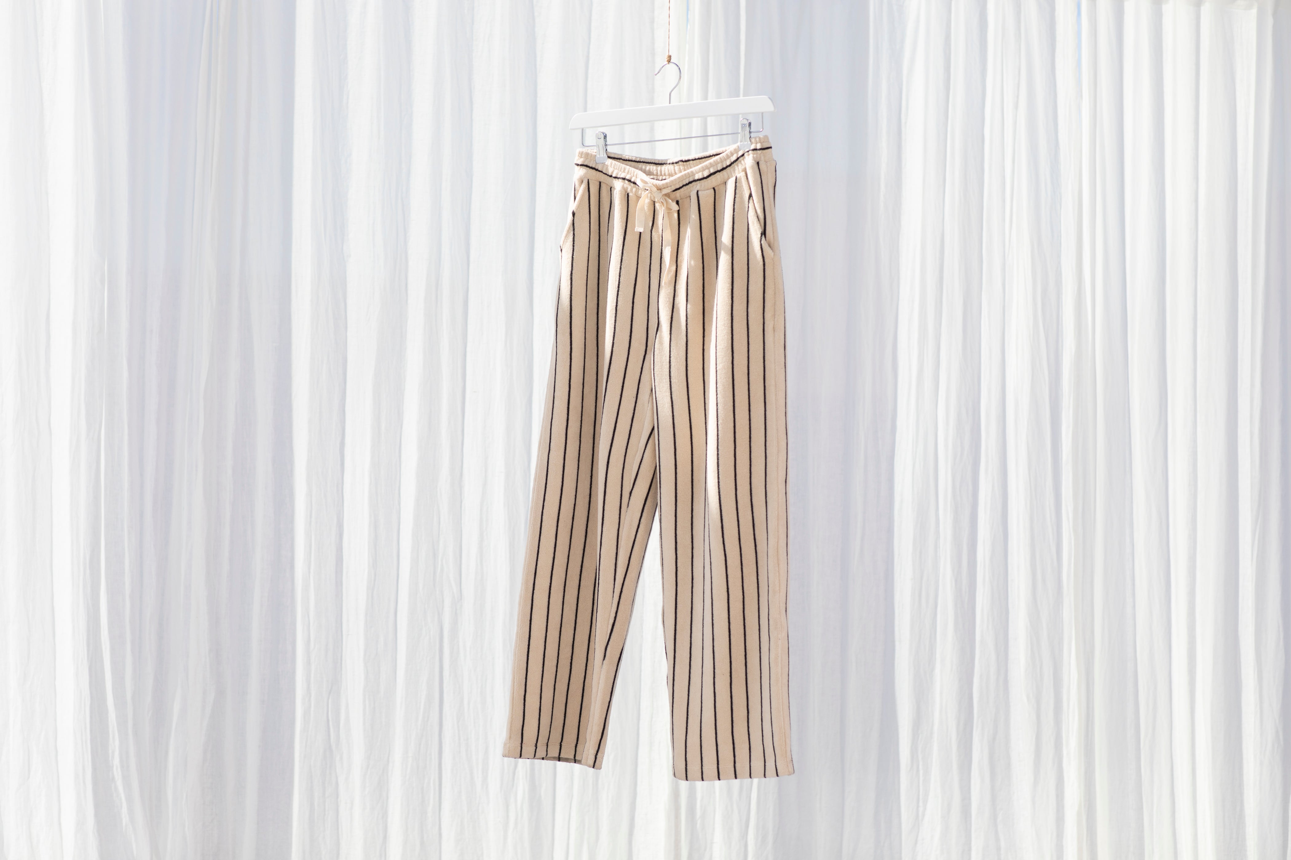 Naram Pants, creme & ink
