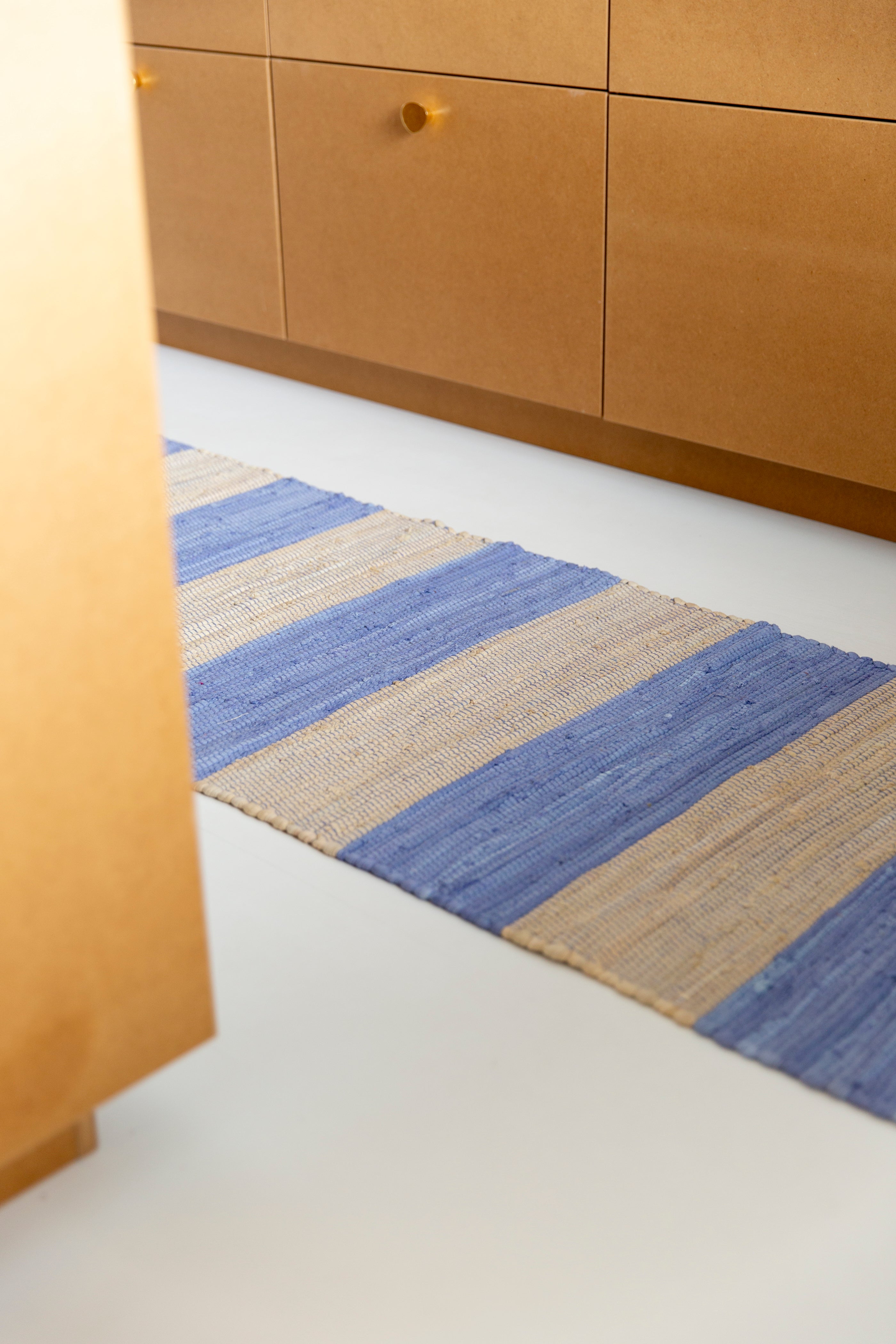 Chindi Rug, creme & baby lavender