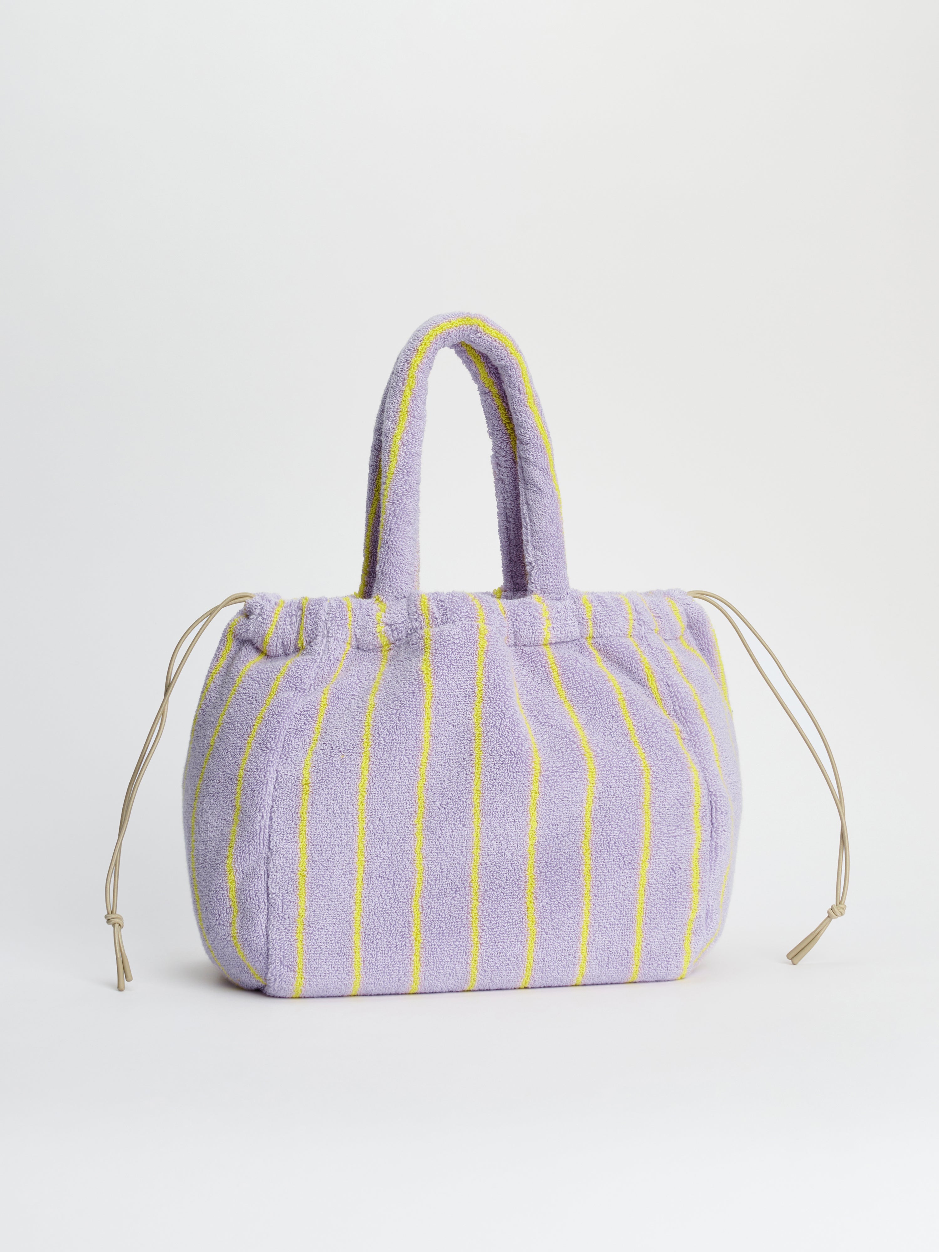 Naram Handbag Small, lilac & neon yellow