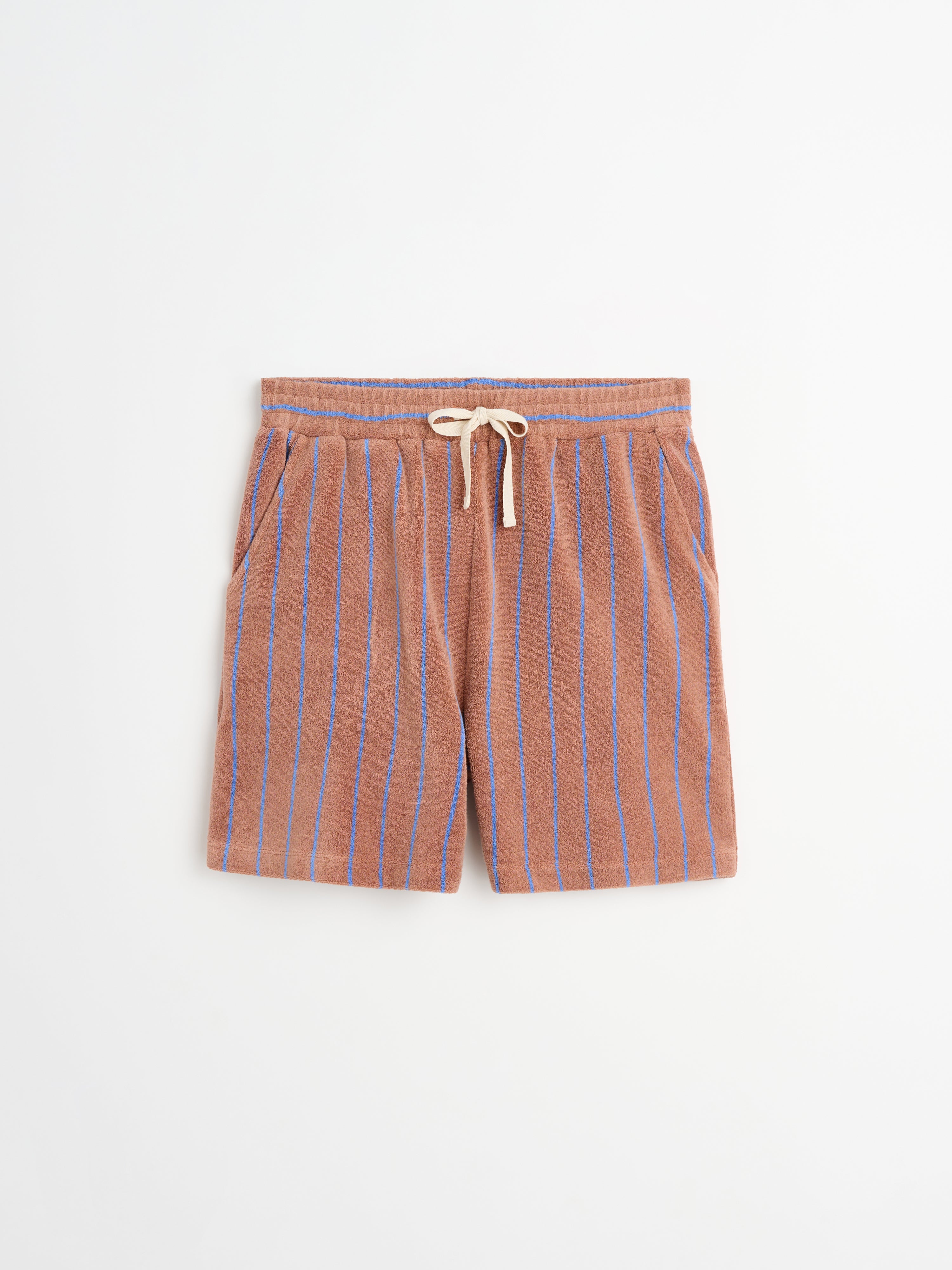 Naram Shorts, camel & ultramarine