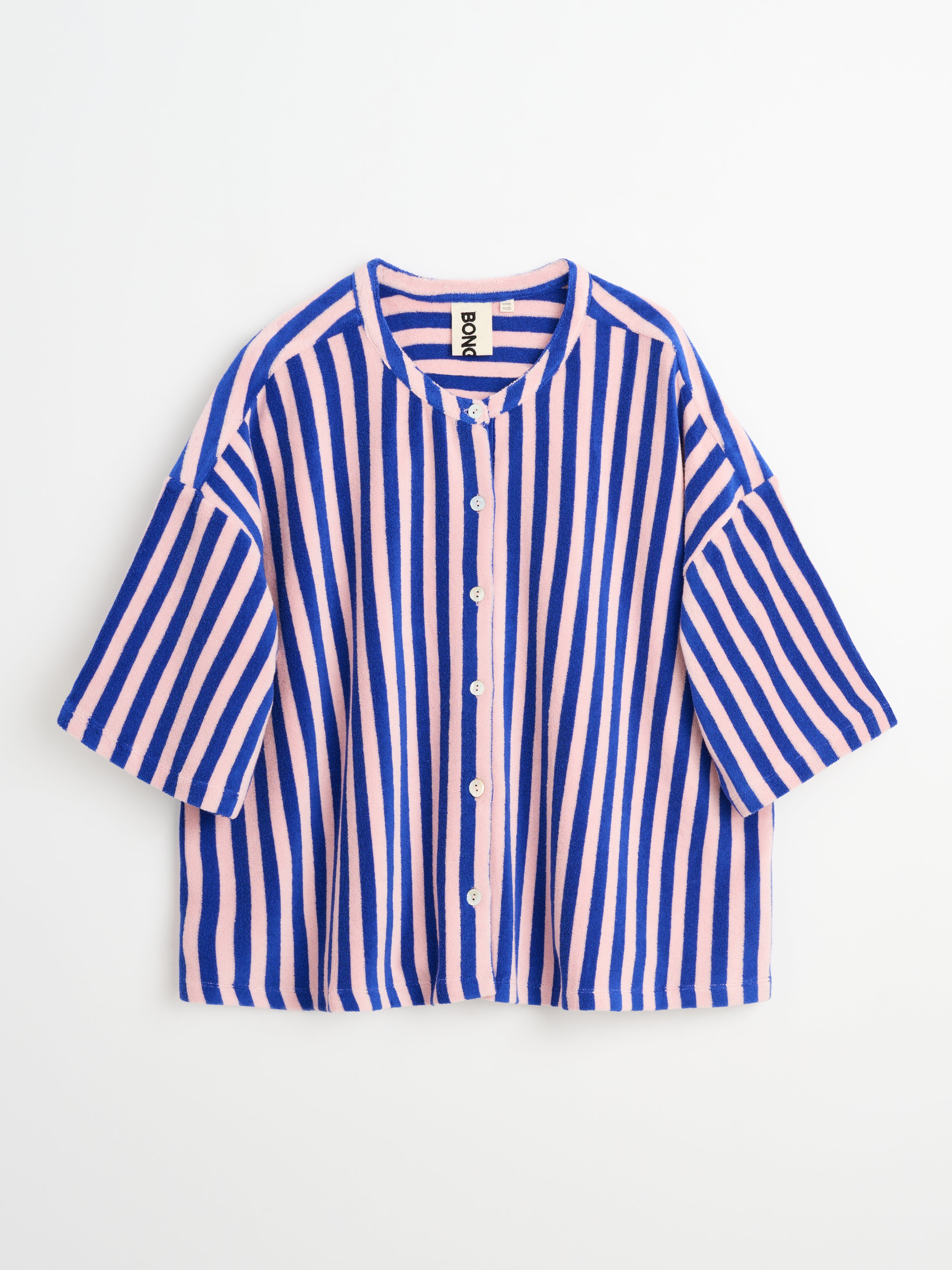 Naram Oversized Shirt, dazzling blue & rose
