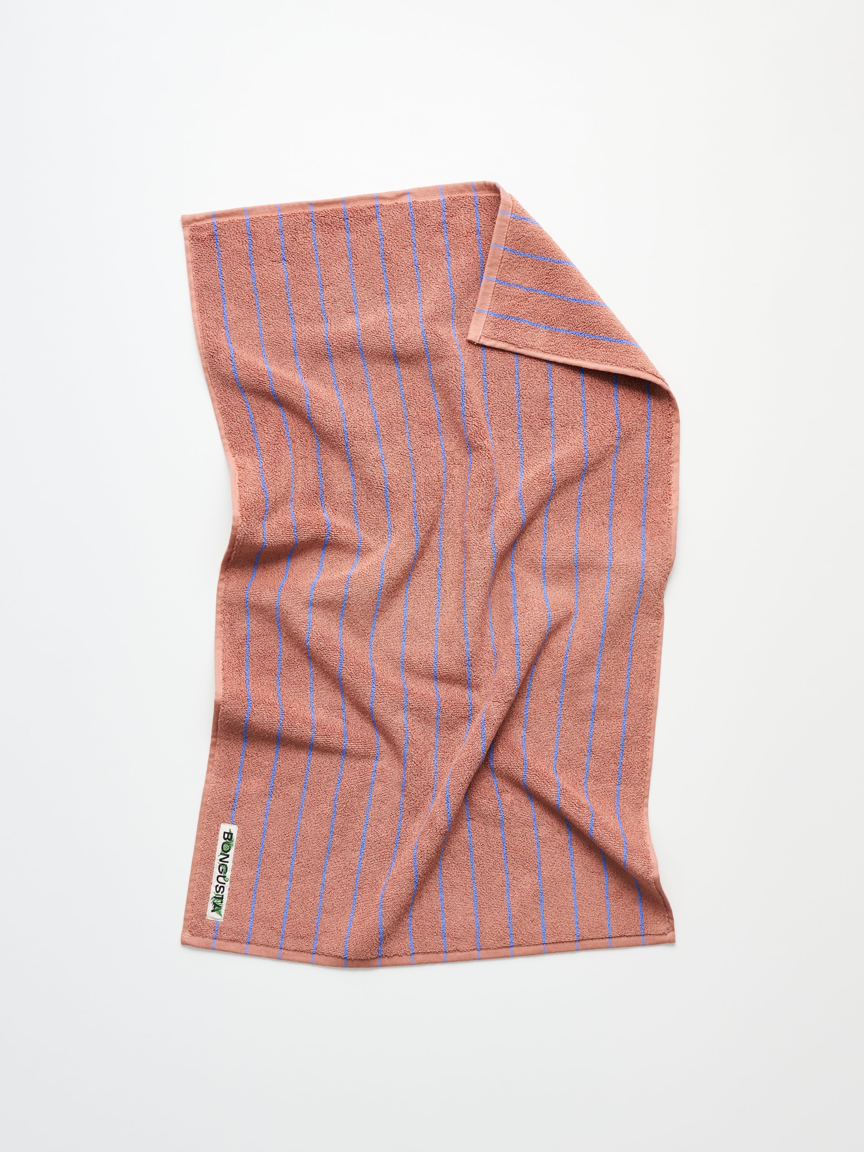 Naram Towels, camel & ultramarine