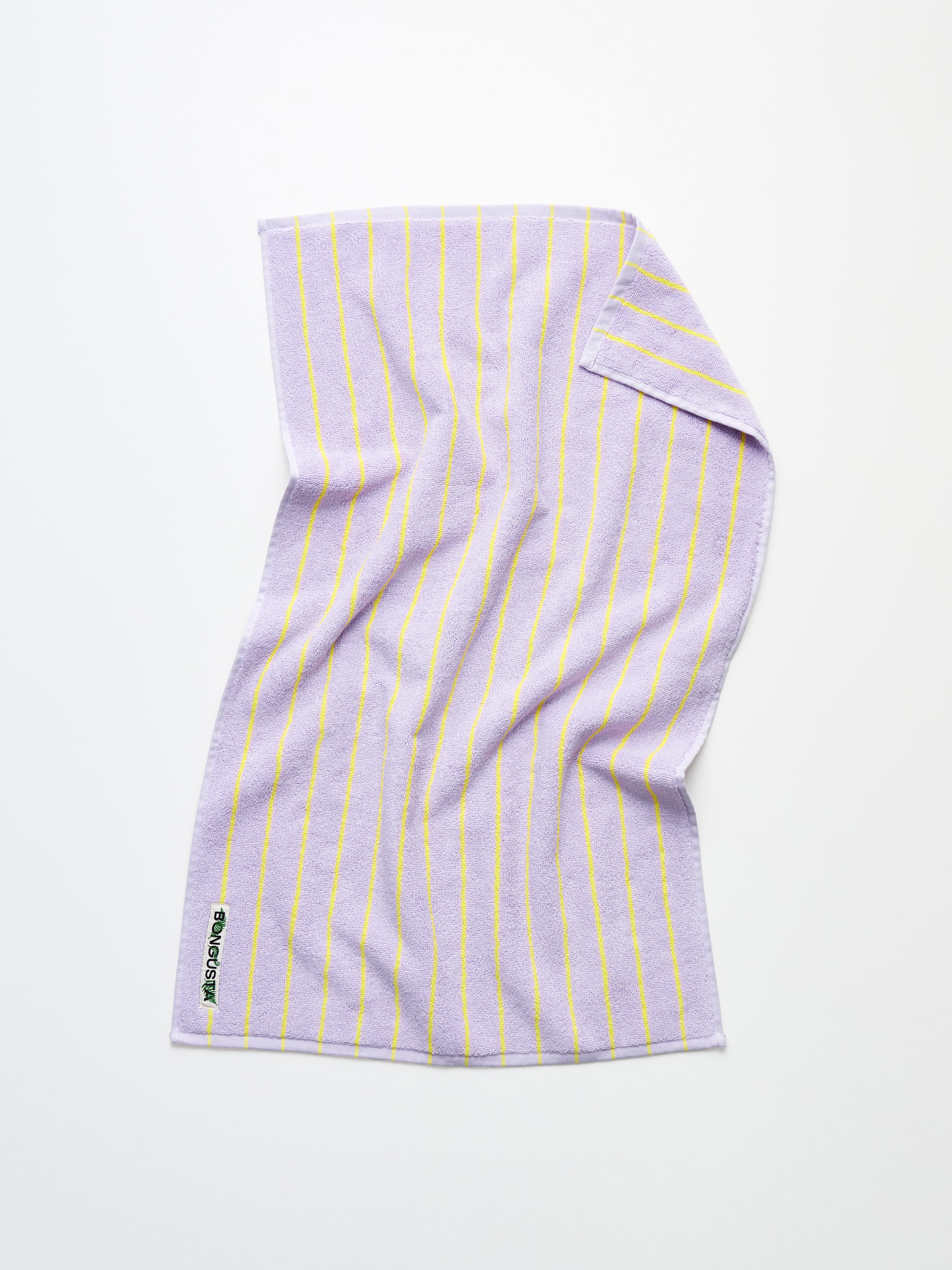 Naram Towels, lilac & neon yellow