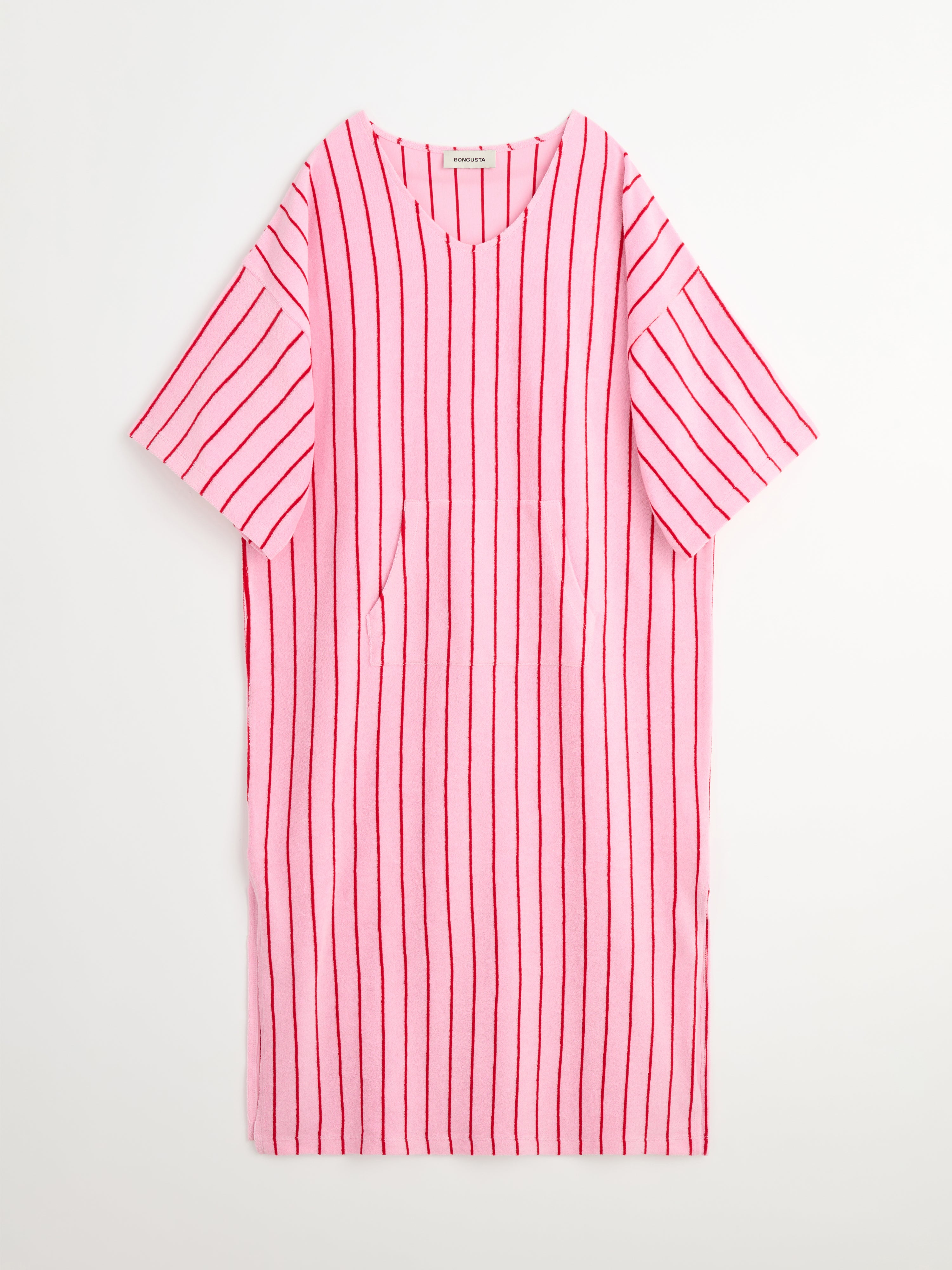 Naram Kaftan Dress, baby pink & ski patrol