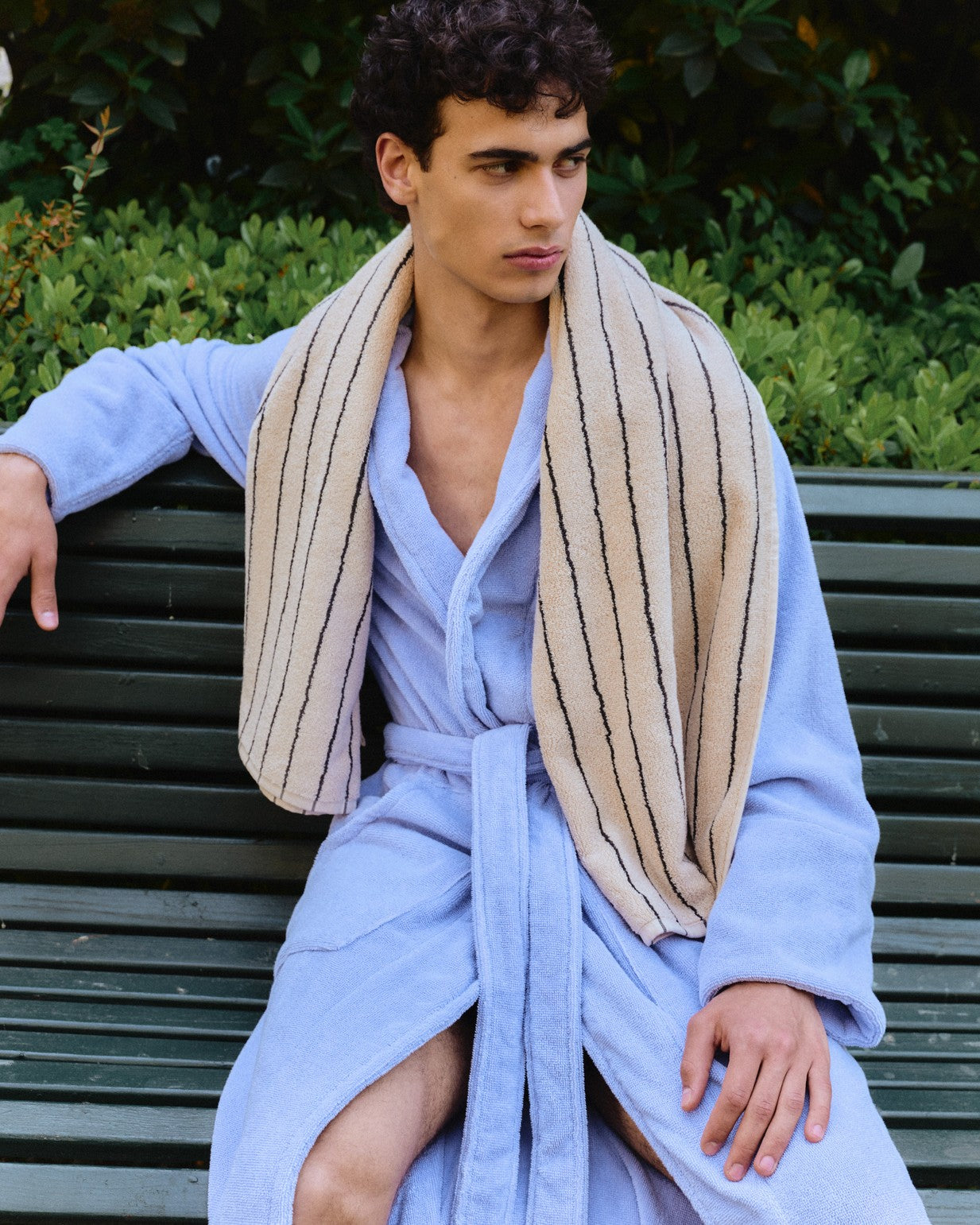 Naram Bathrobe, lavender blue