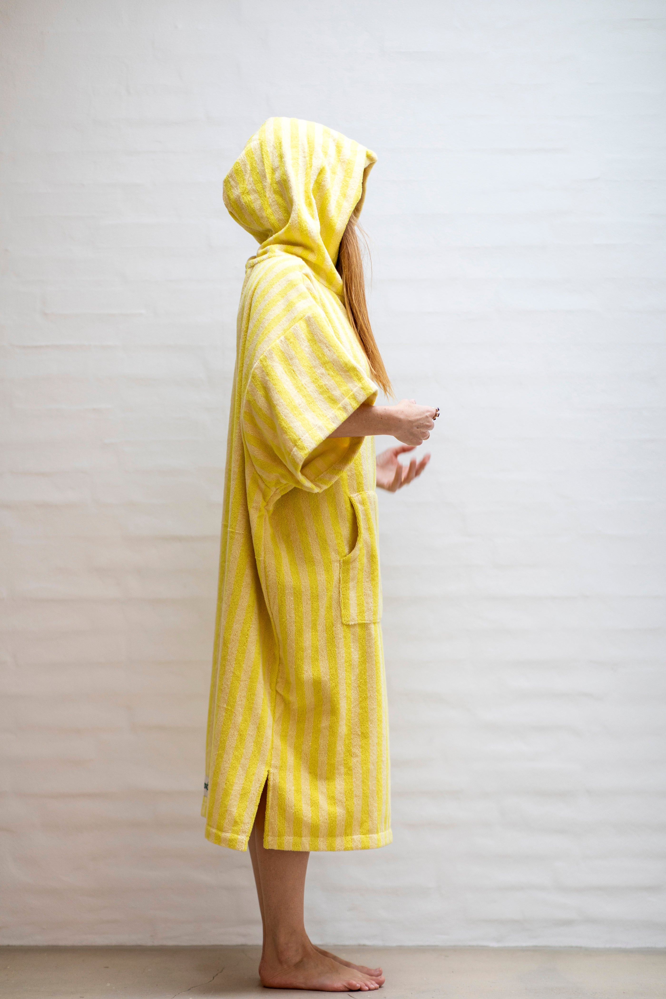 Naram Poncho, pristine & neon yellow