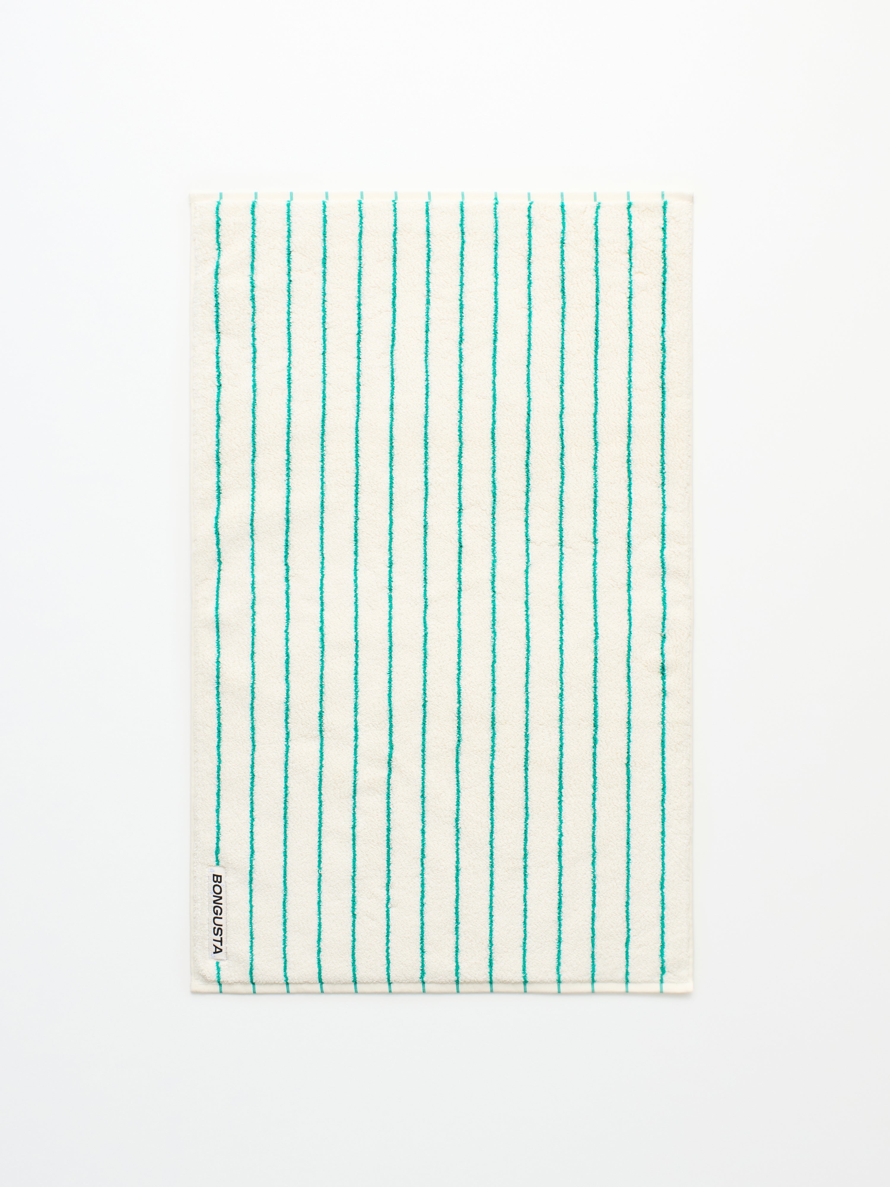 Naram Bath Mat, pure white & grass