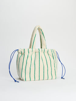 Naram Handbag Small, pure white & grass