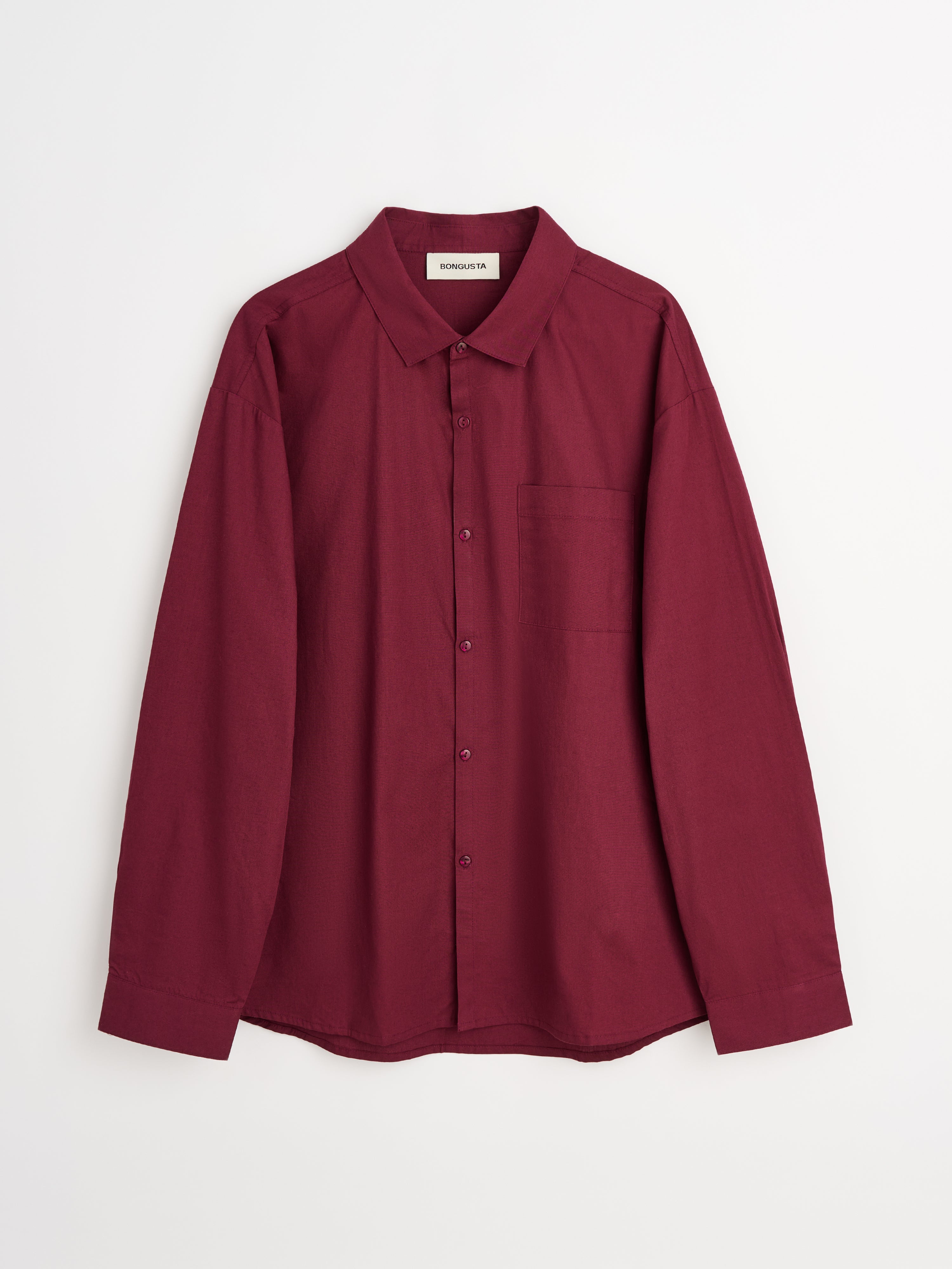 Sahej Long Sleeve Shirt, wine