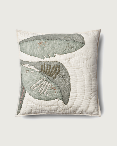 Paradise Quilted Pillow, palma