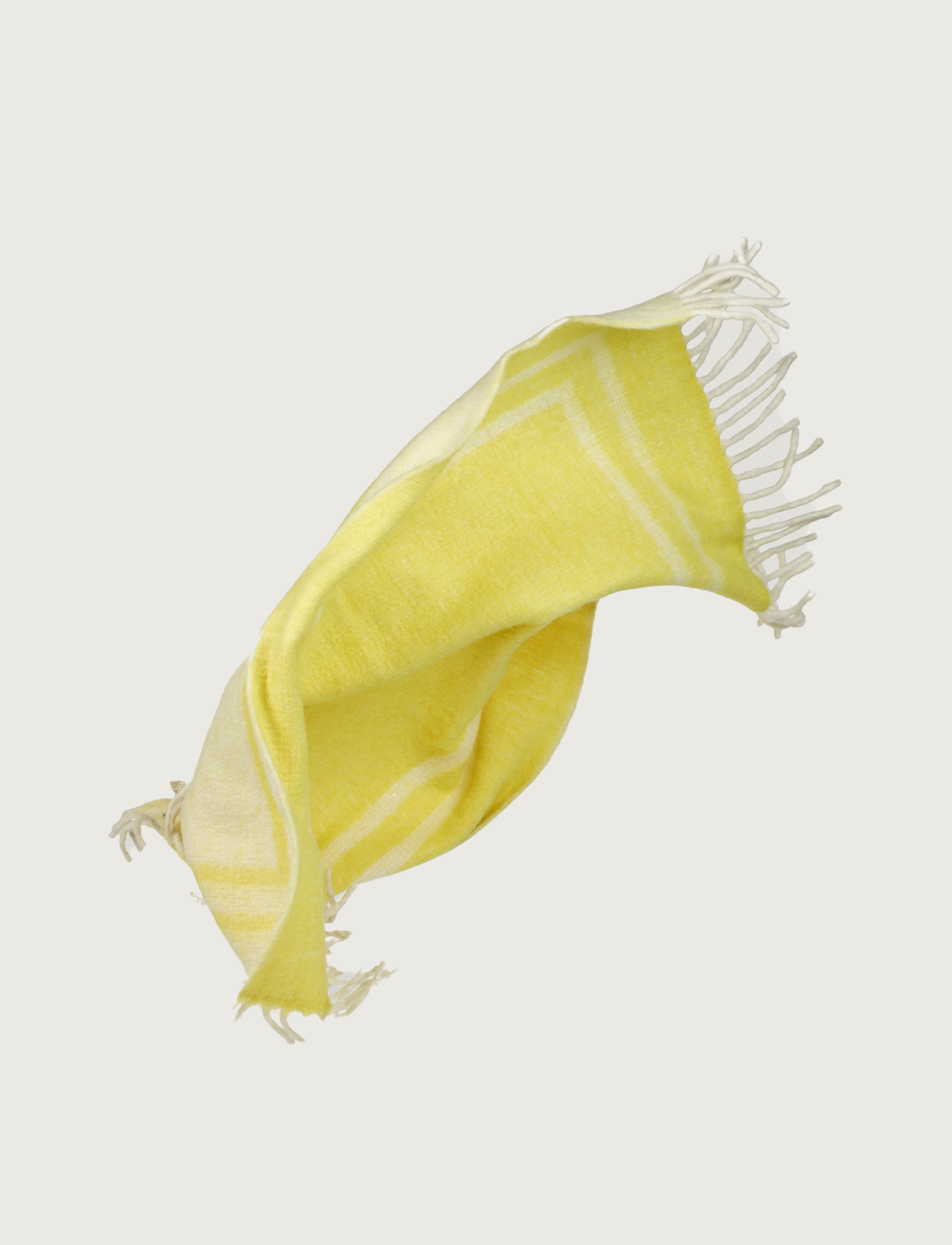 Weekend Plaid, creme & neon yellow