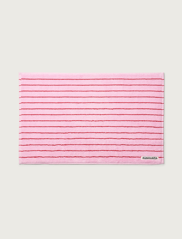 Naram Bath Mat, baby pink & ski patrol