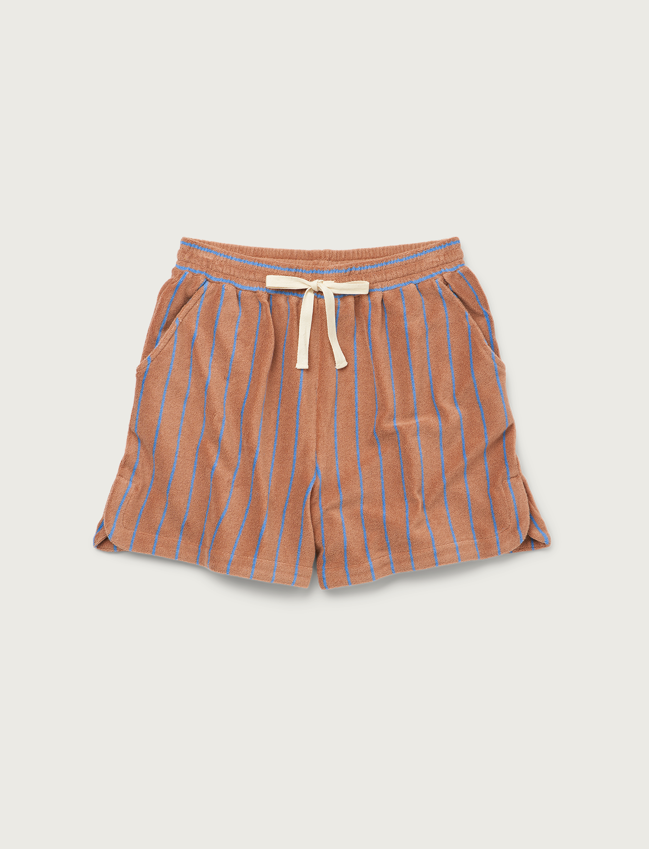 Naram Gym Shorts, camel & ultramarine