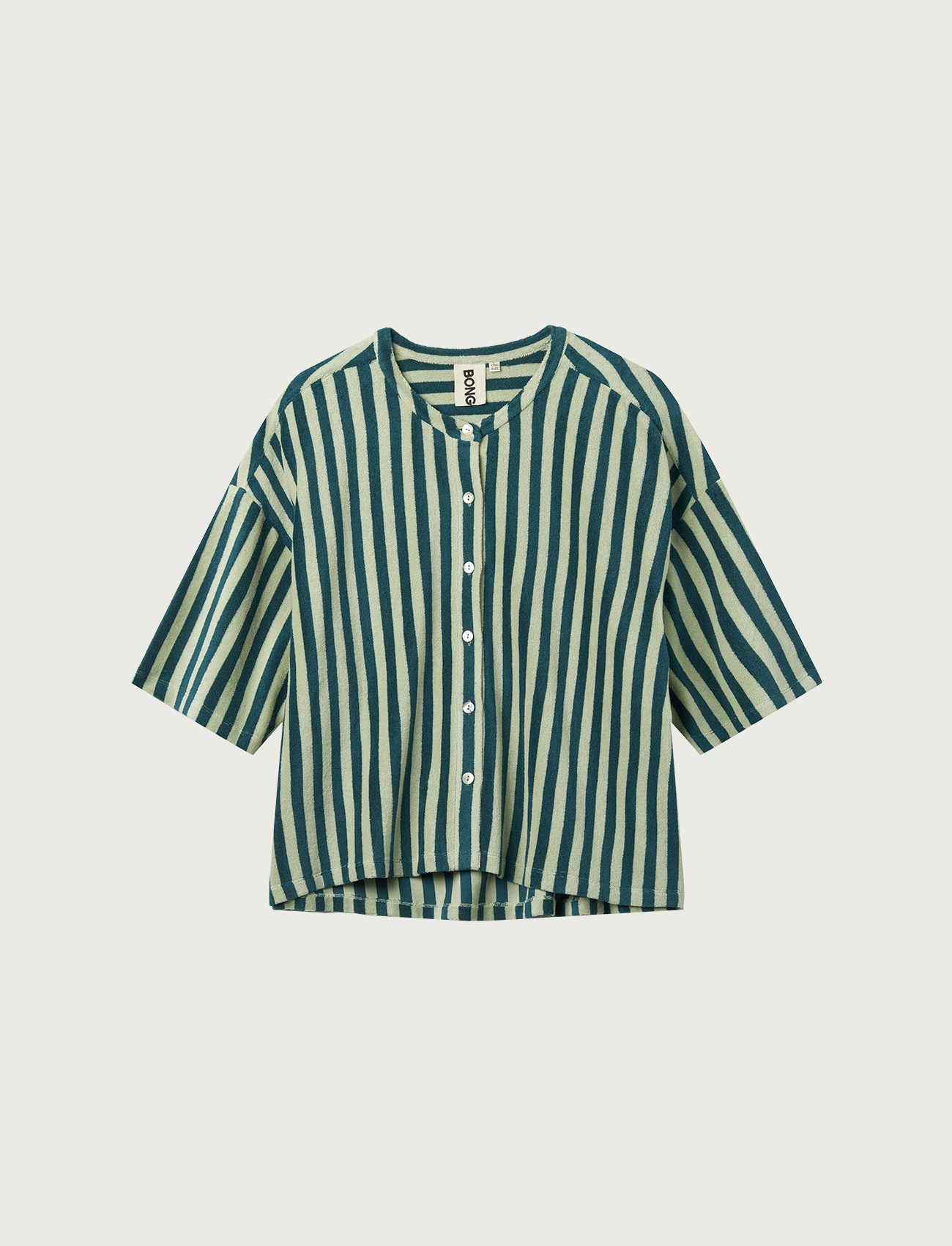 Naram Oversized Shirt, sea foam & deep teal