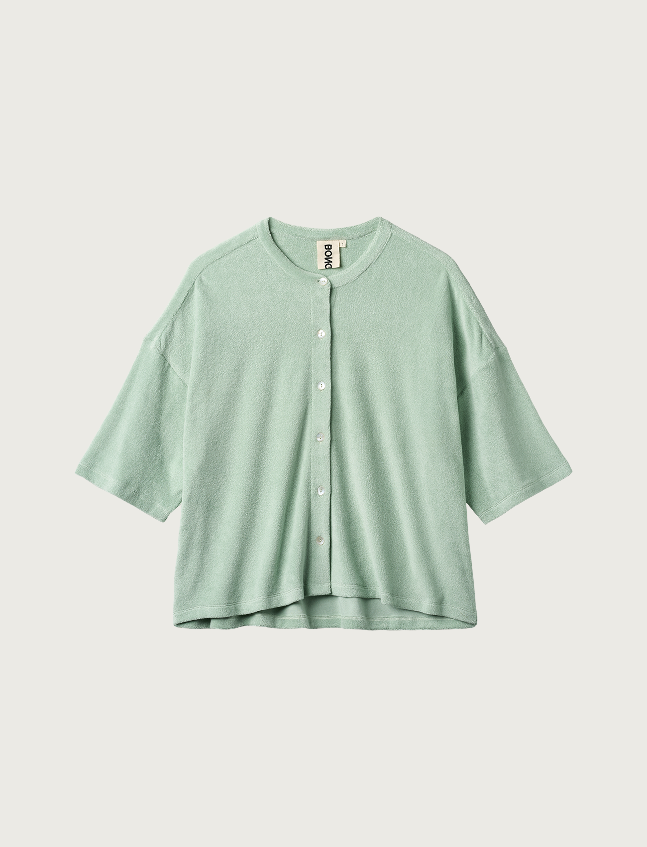 Naram Oversize Skjorte, silver sage
