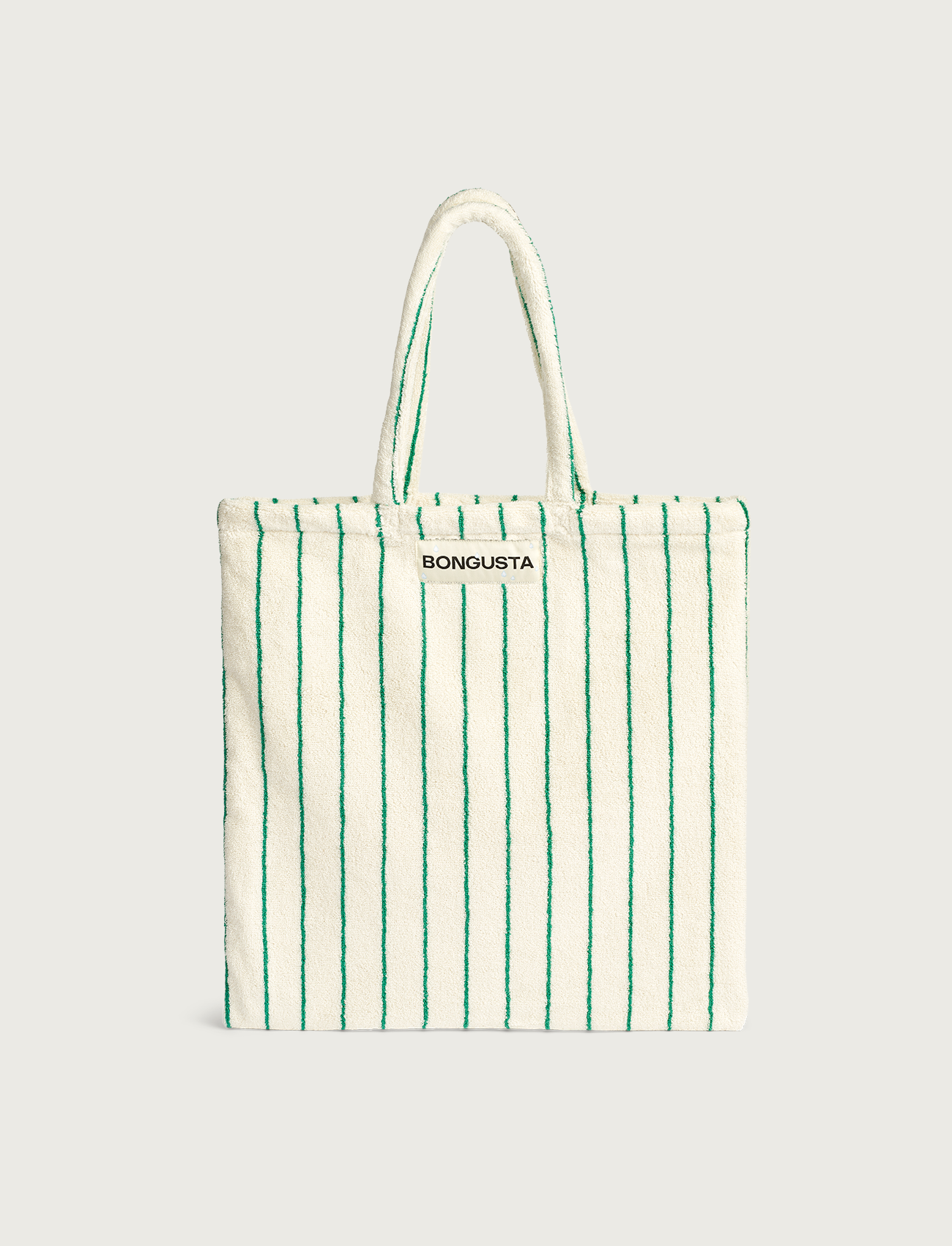 Naram Totebag, pure white & grass
