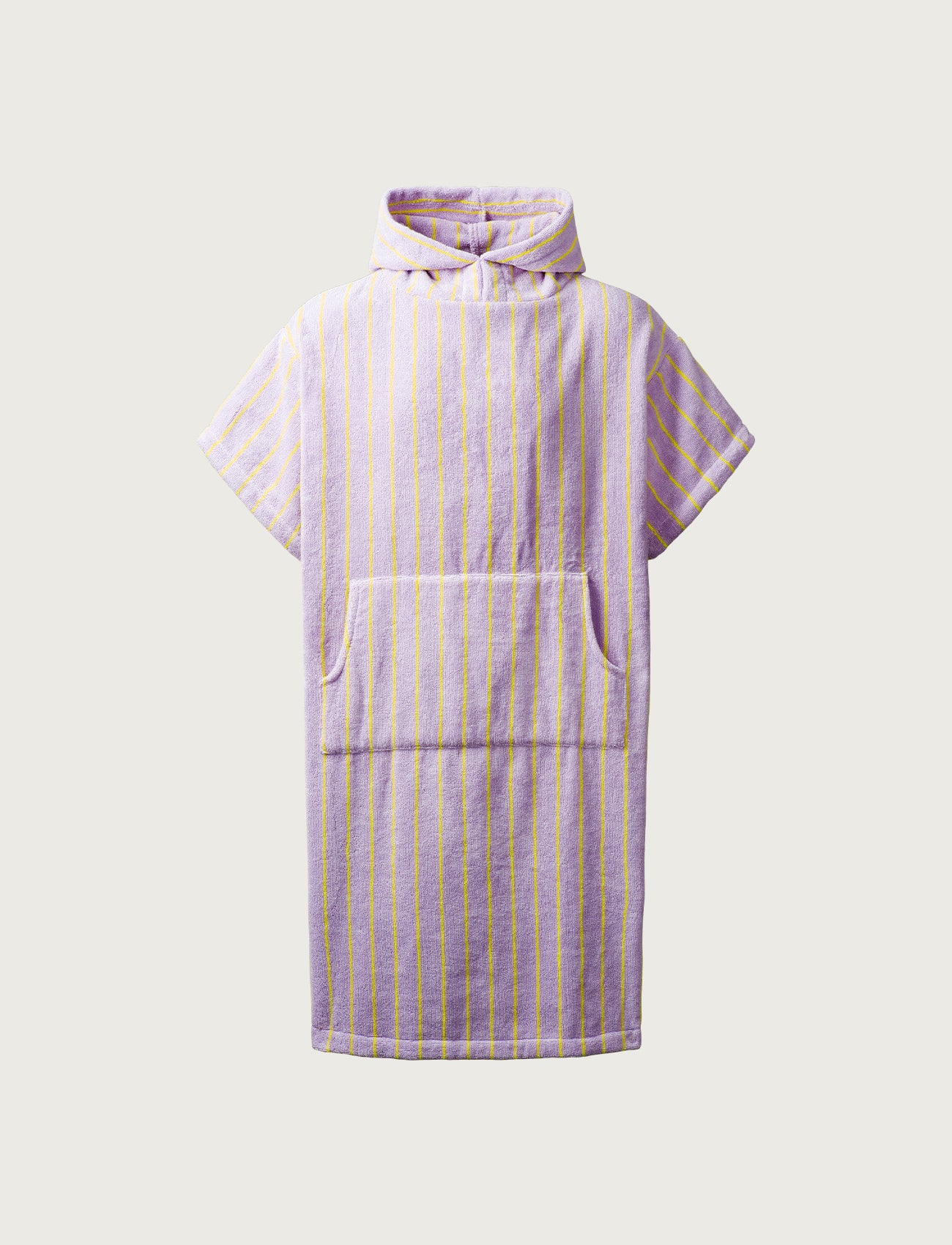 Naram Poncho, lilac & neon yellow