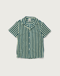 Naram Shirt, sea foam & deep teal