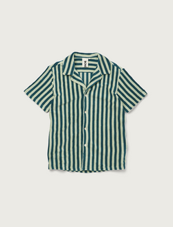 Naram Shirt, sea foam & deep teal