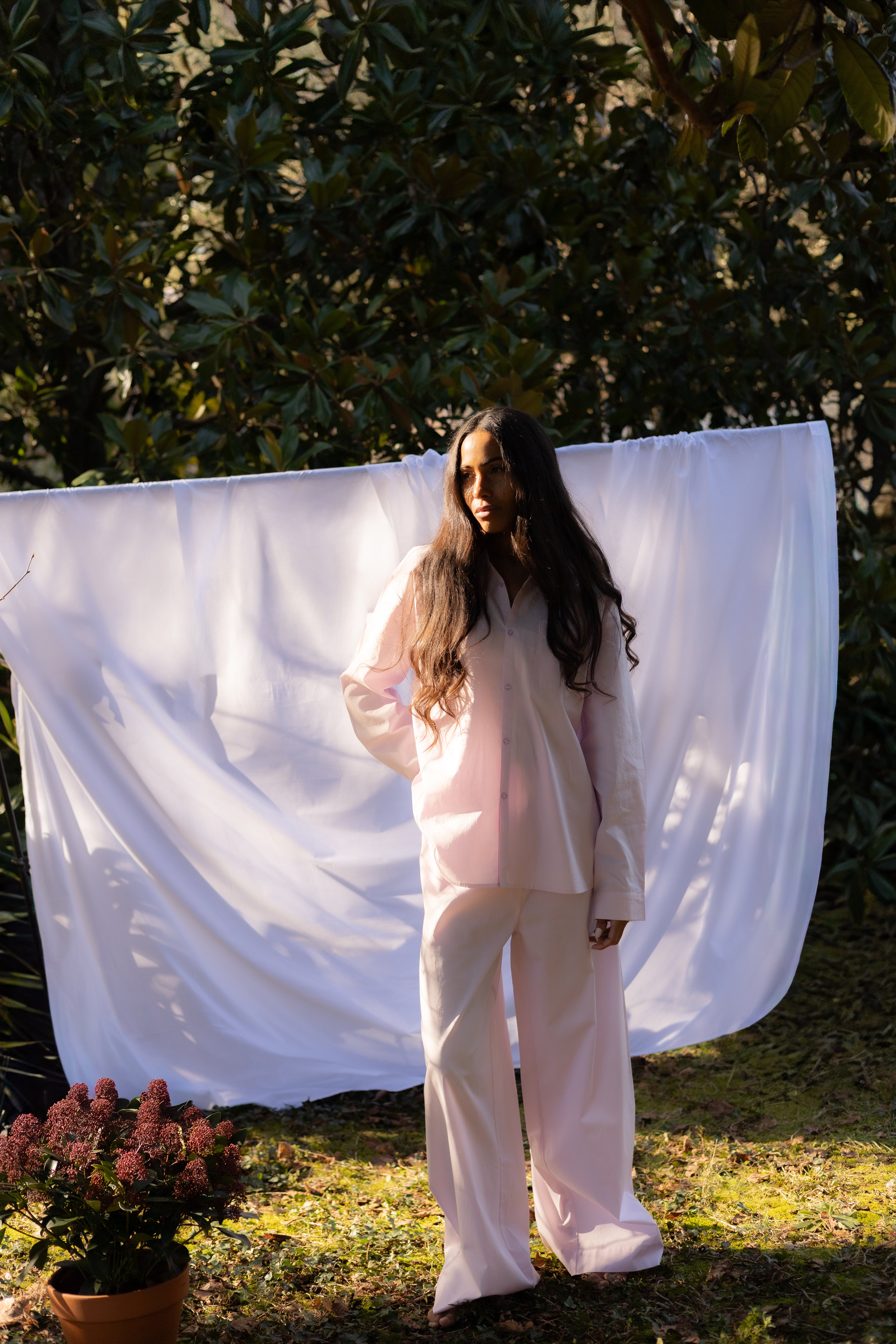 Sahej Long Sleeve Shirt, lilac snow