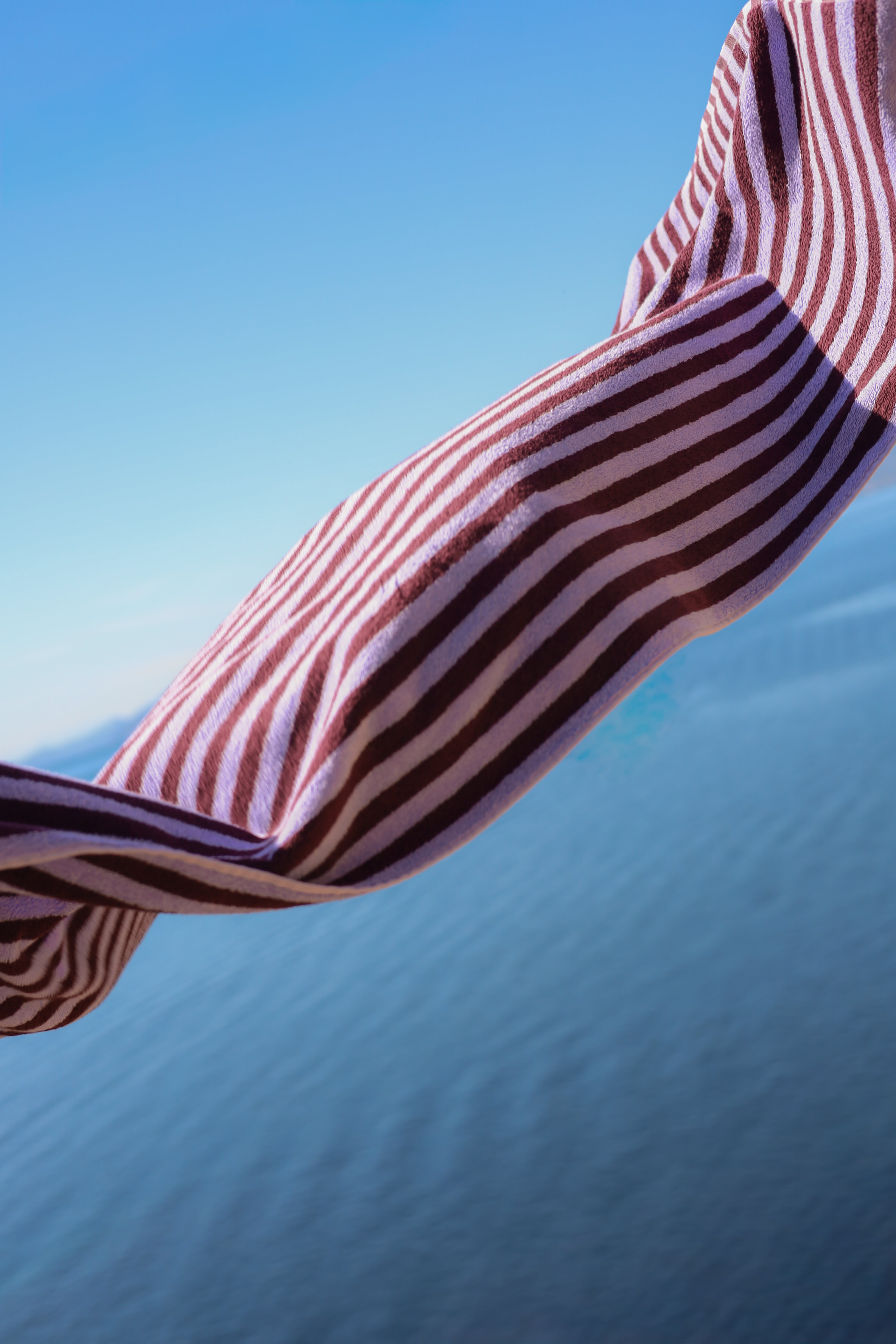 Naram Towels, wine & lavender blue