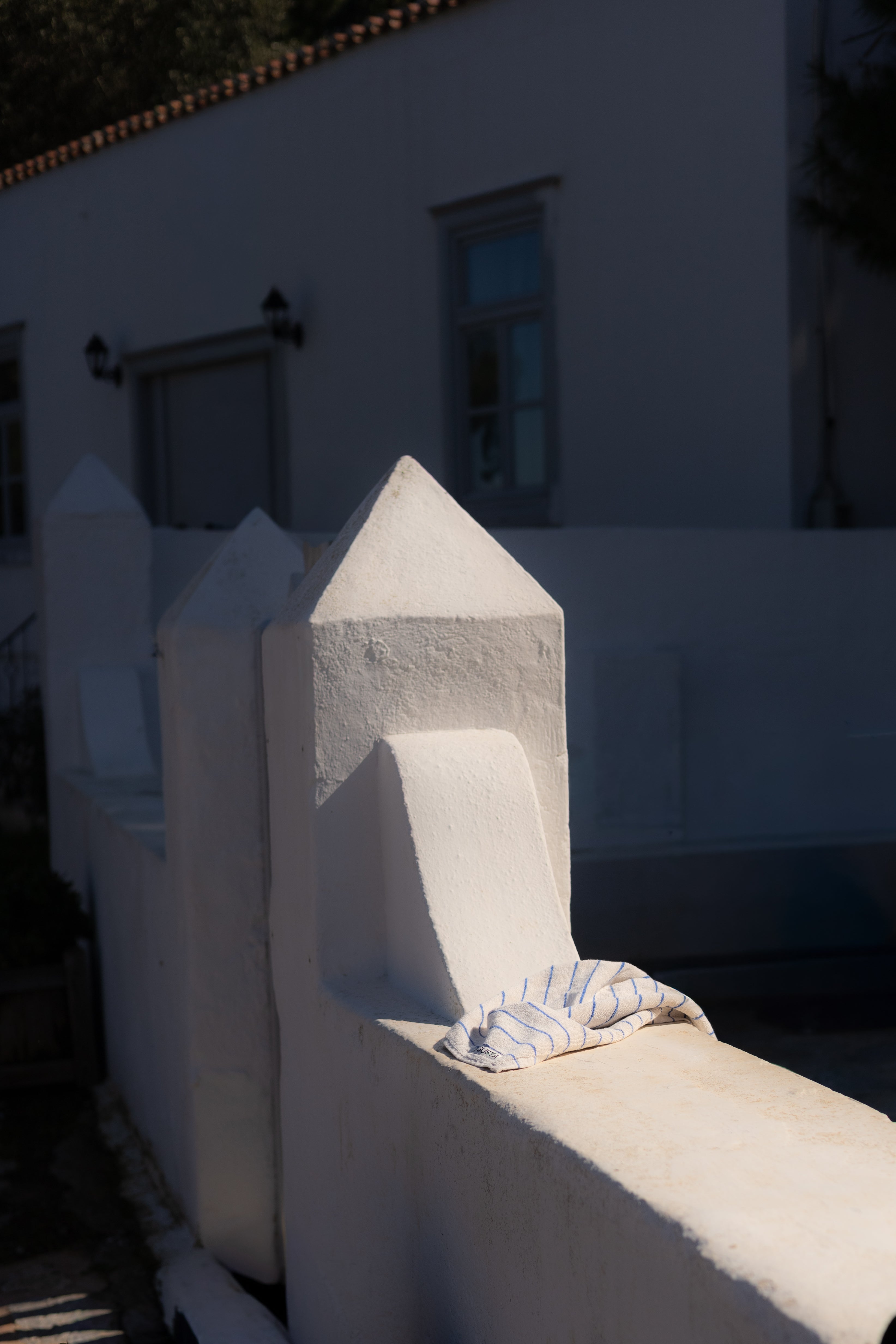 Naram Towels, moonbeam & ultramarine