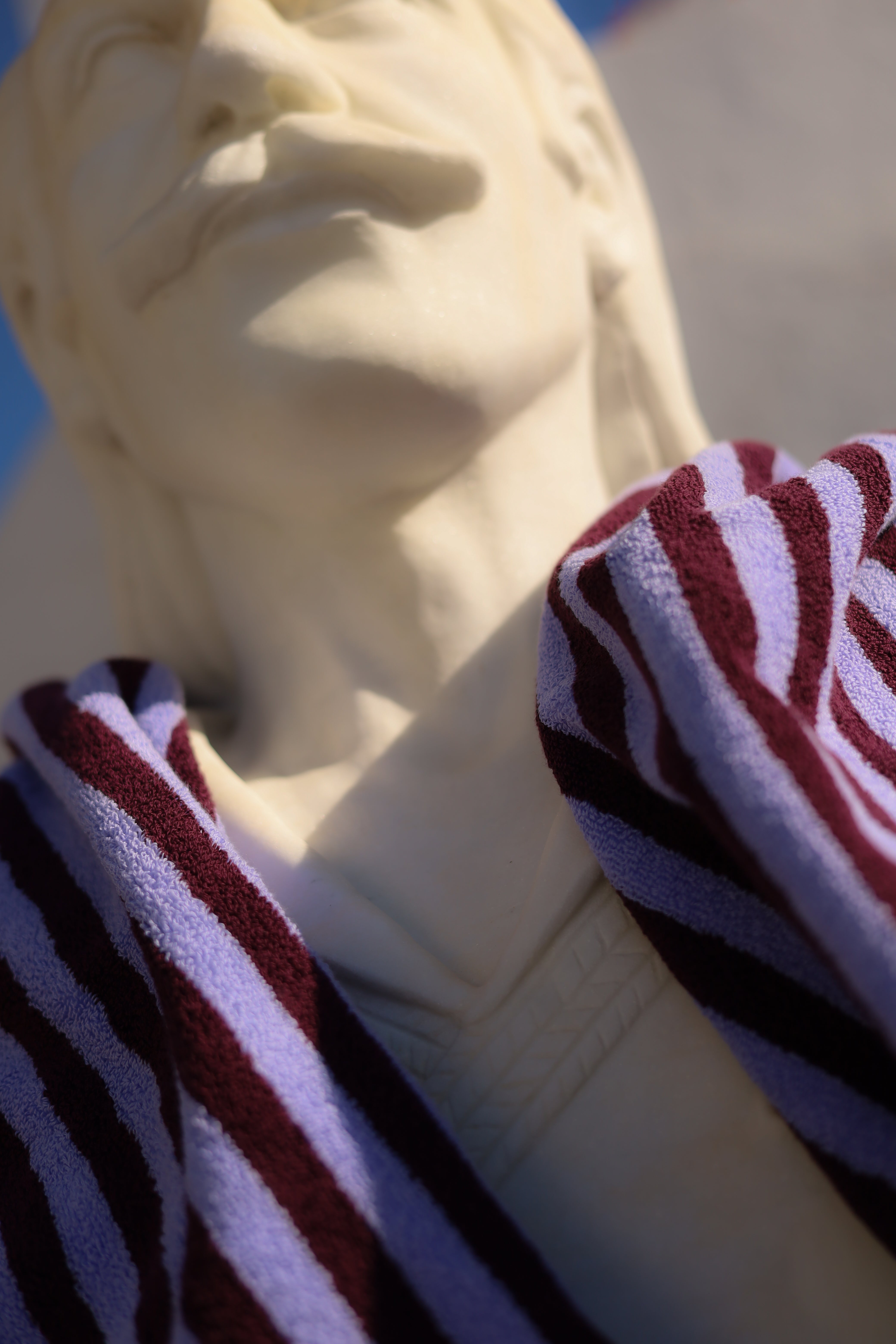 Naram Towels, wine & lavender blue