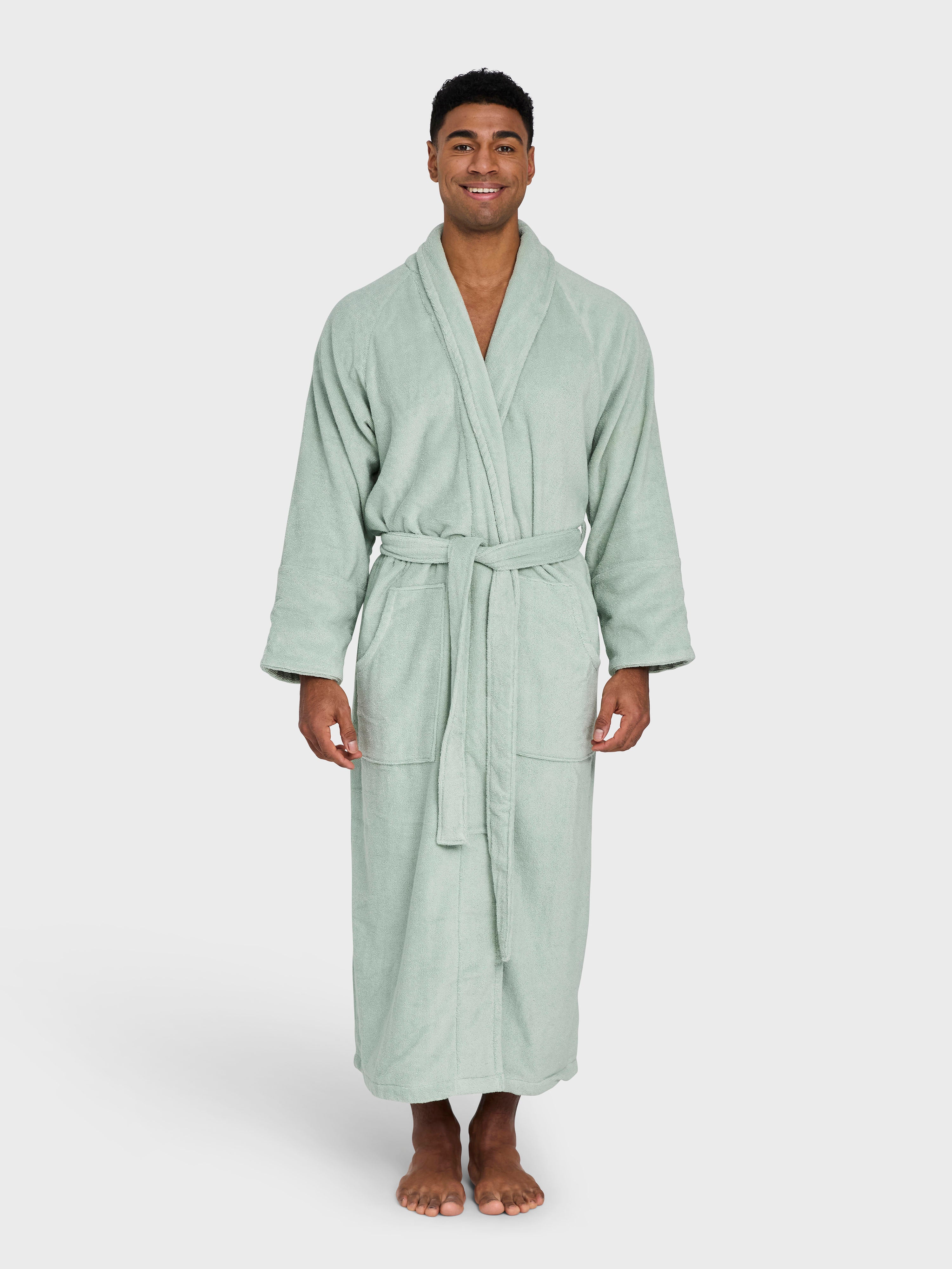 Naram Bathrobe, silver sage