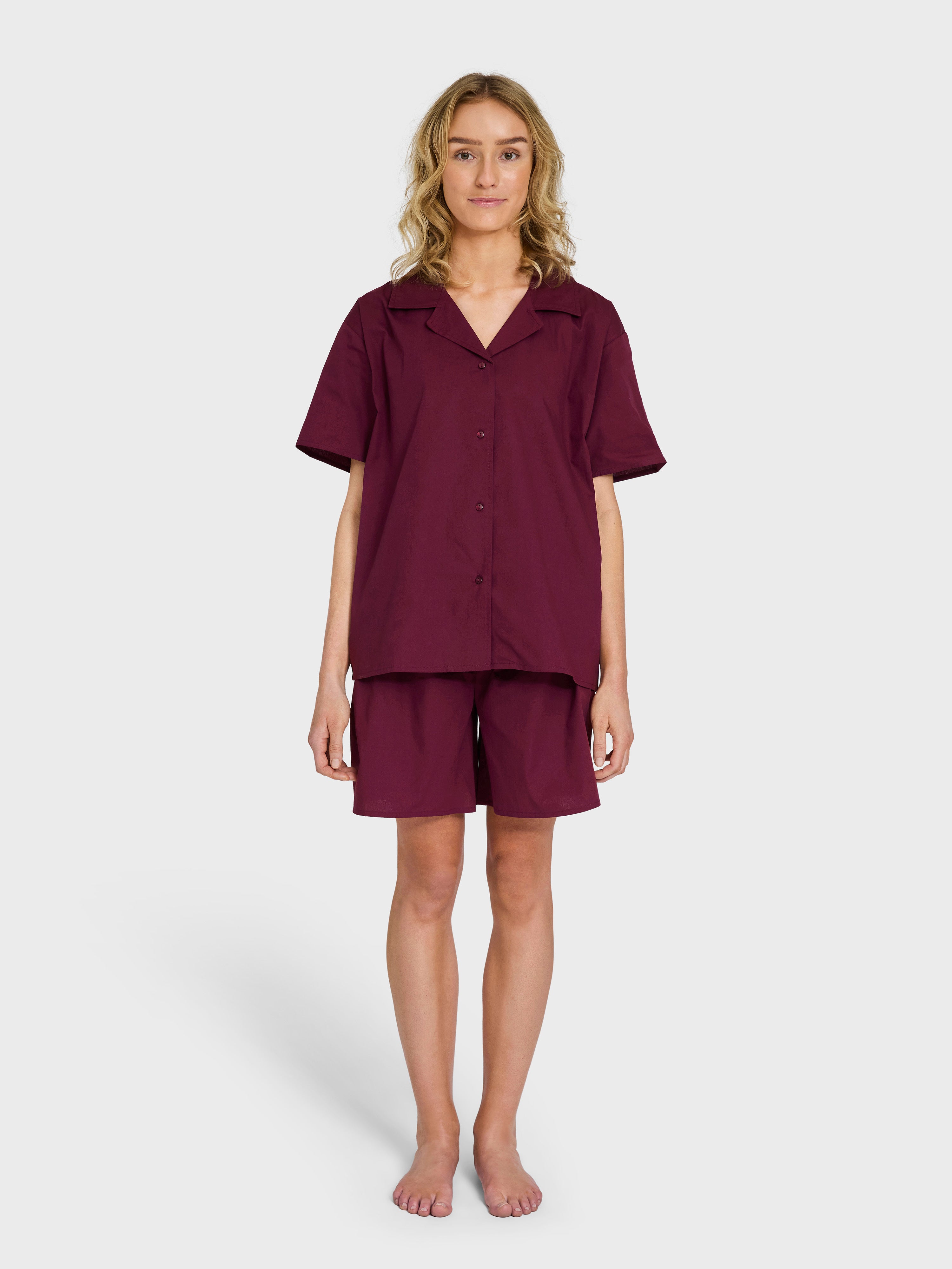 Sahej Short Sleeve Shirt, wine