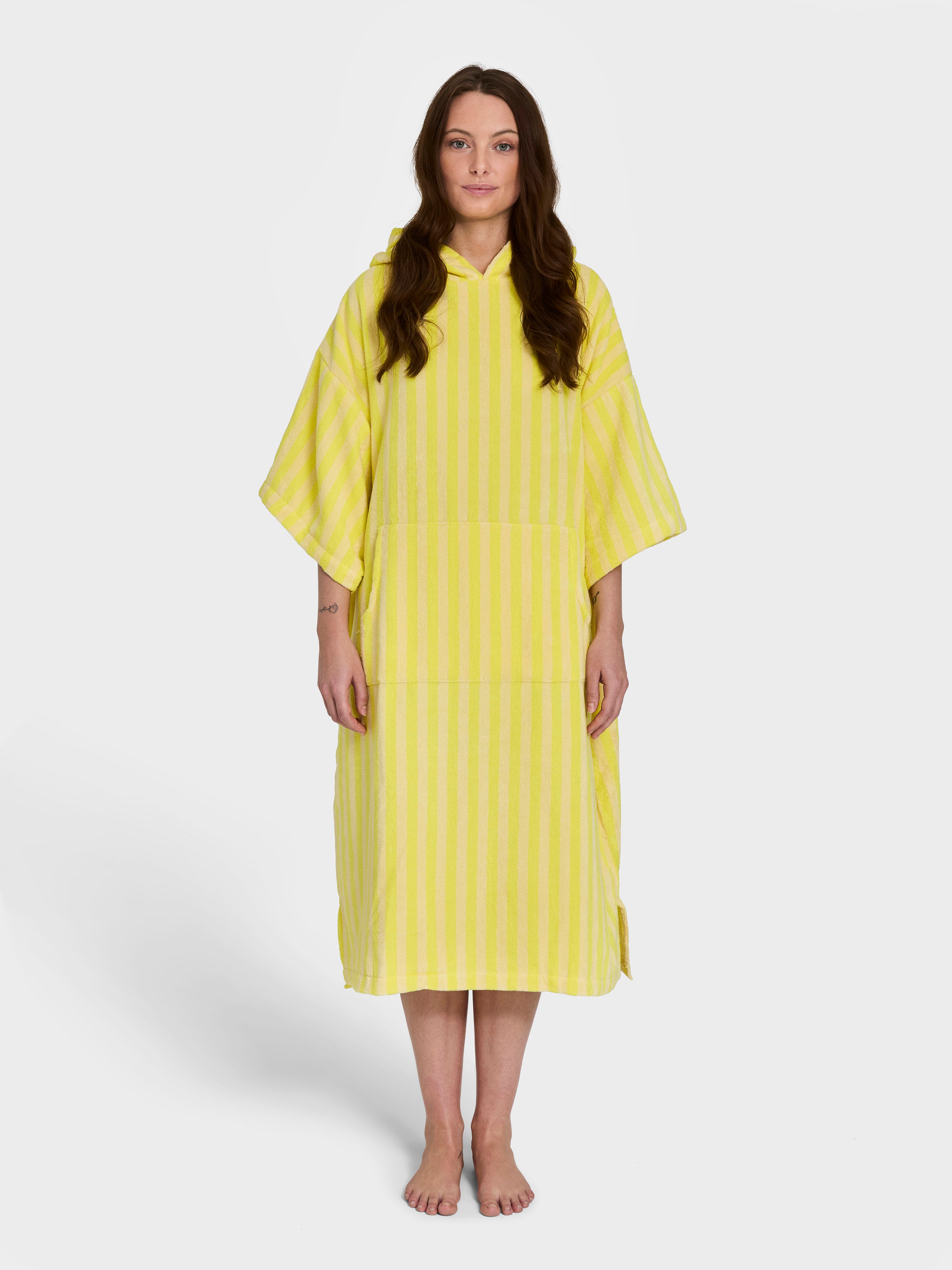 Naram Poncho, pristine & neon yellow