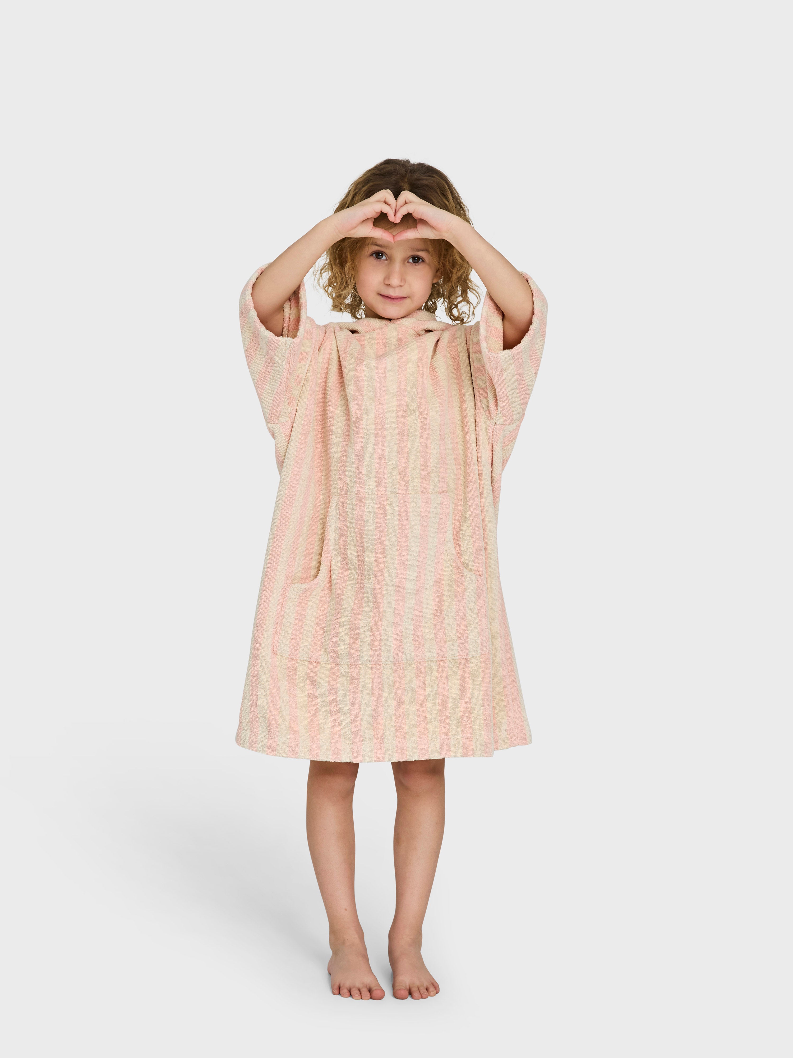 Naram Kids Poncho, tropical & creme