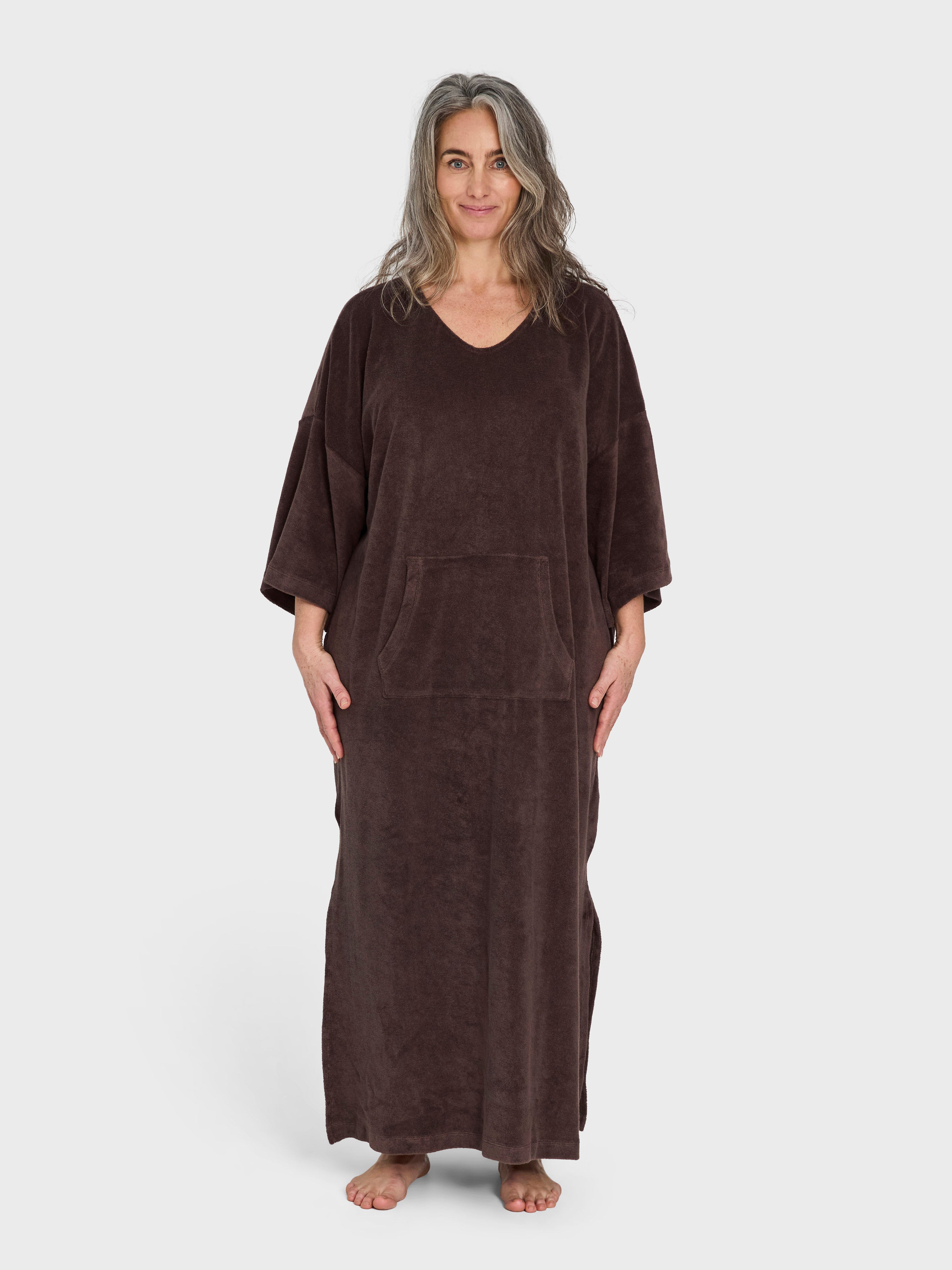Naram Kaftan Dress, coffee