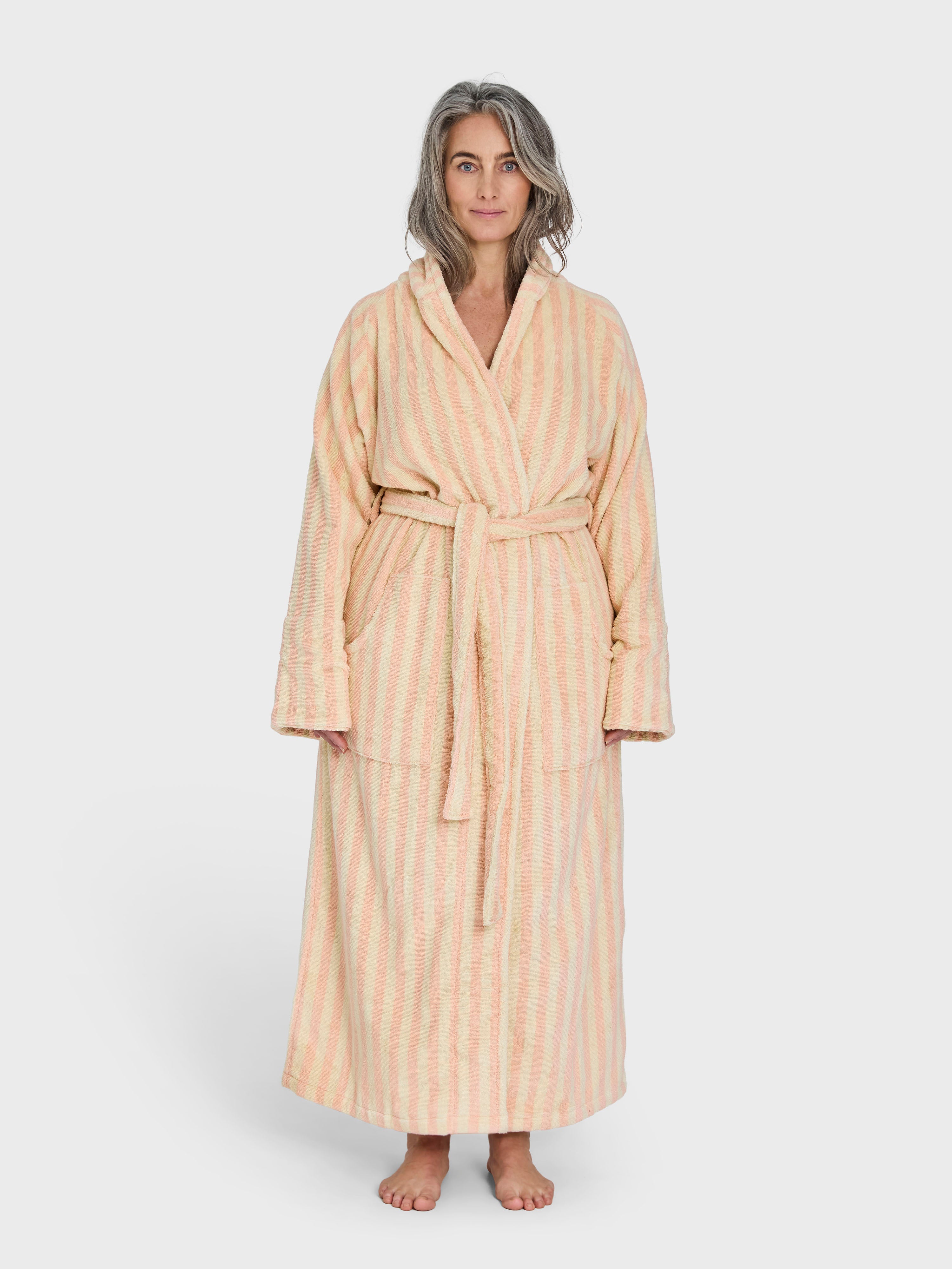 Naram Bathrobe, tropical & creme