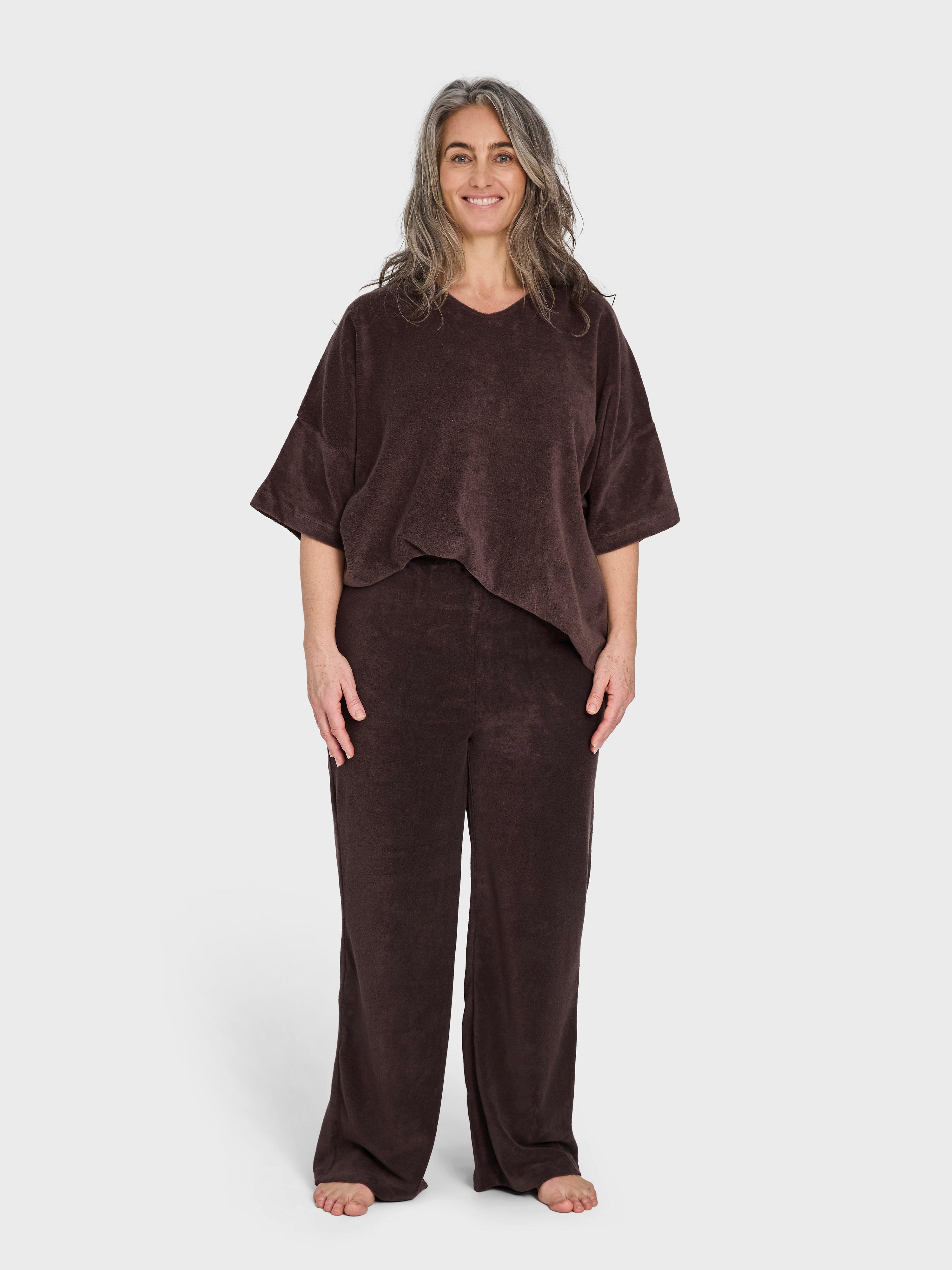 Naram Collar Tee, coffee