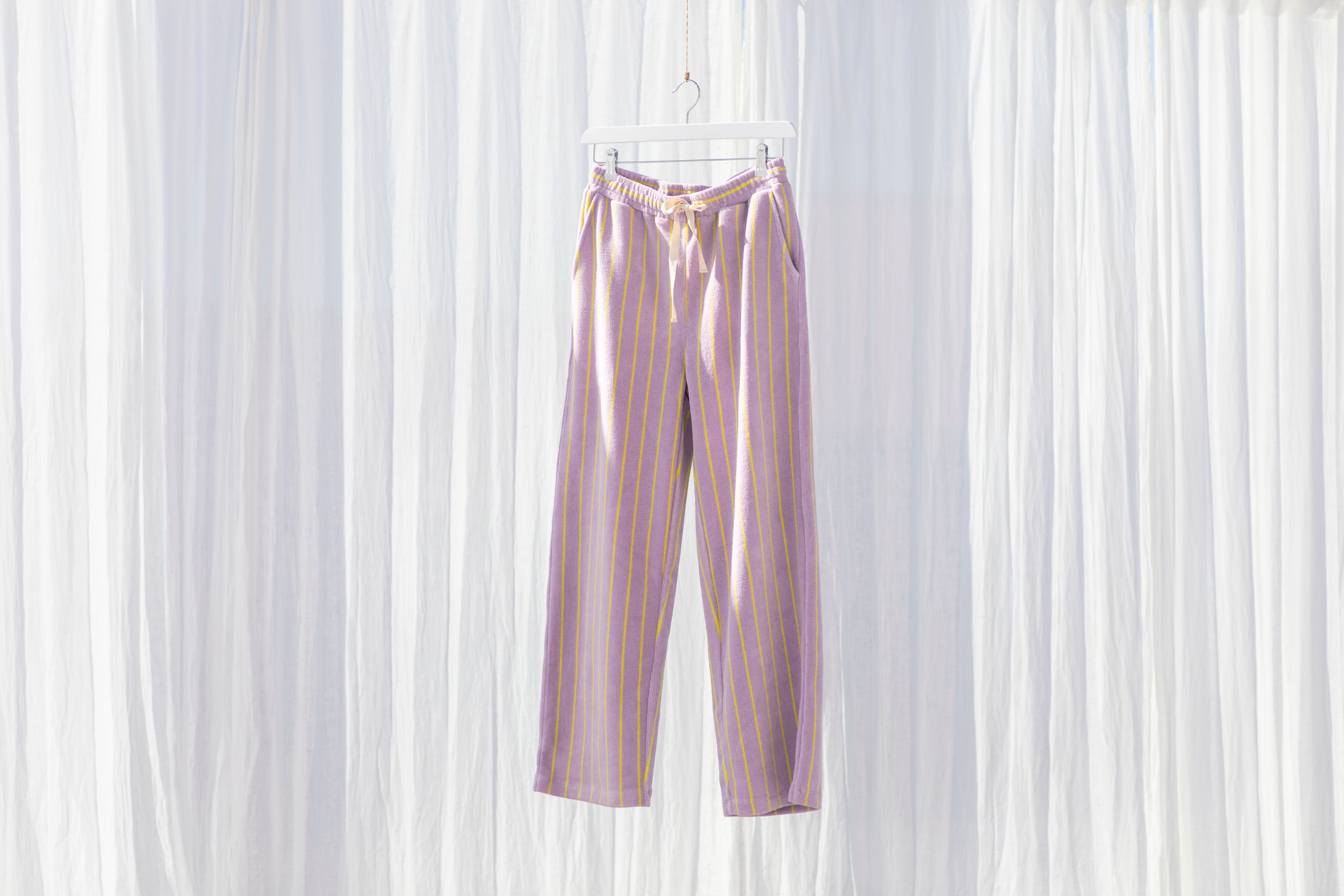Naram Pants, lilac & neon yellow
