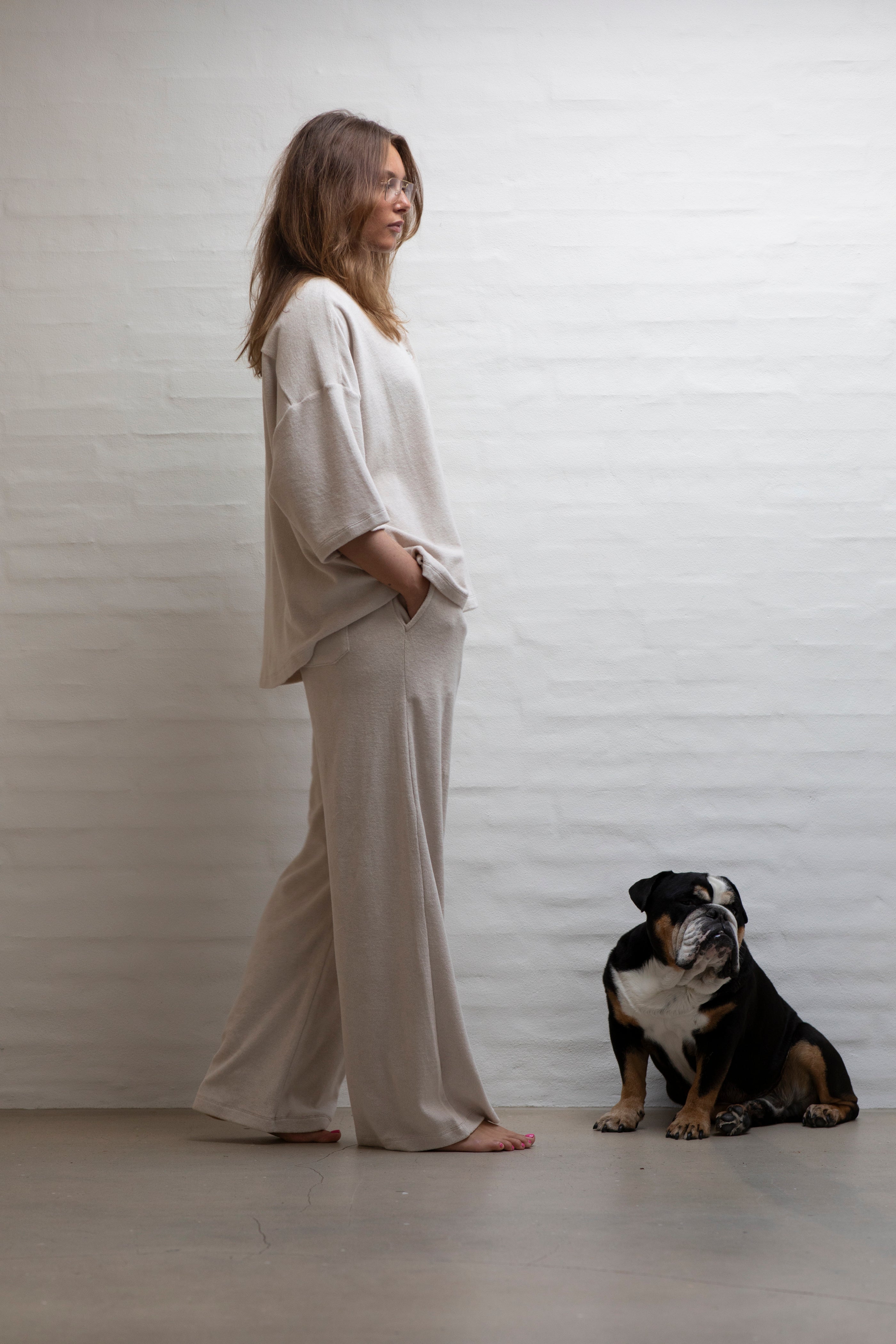 Naram Oversized Shirt, moonbeam