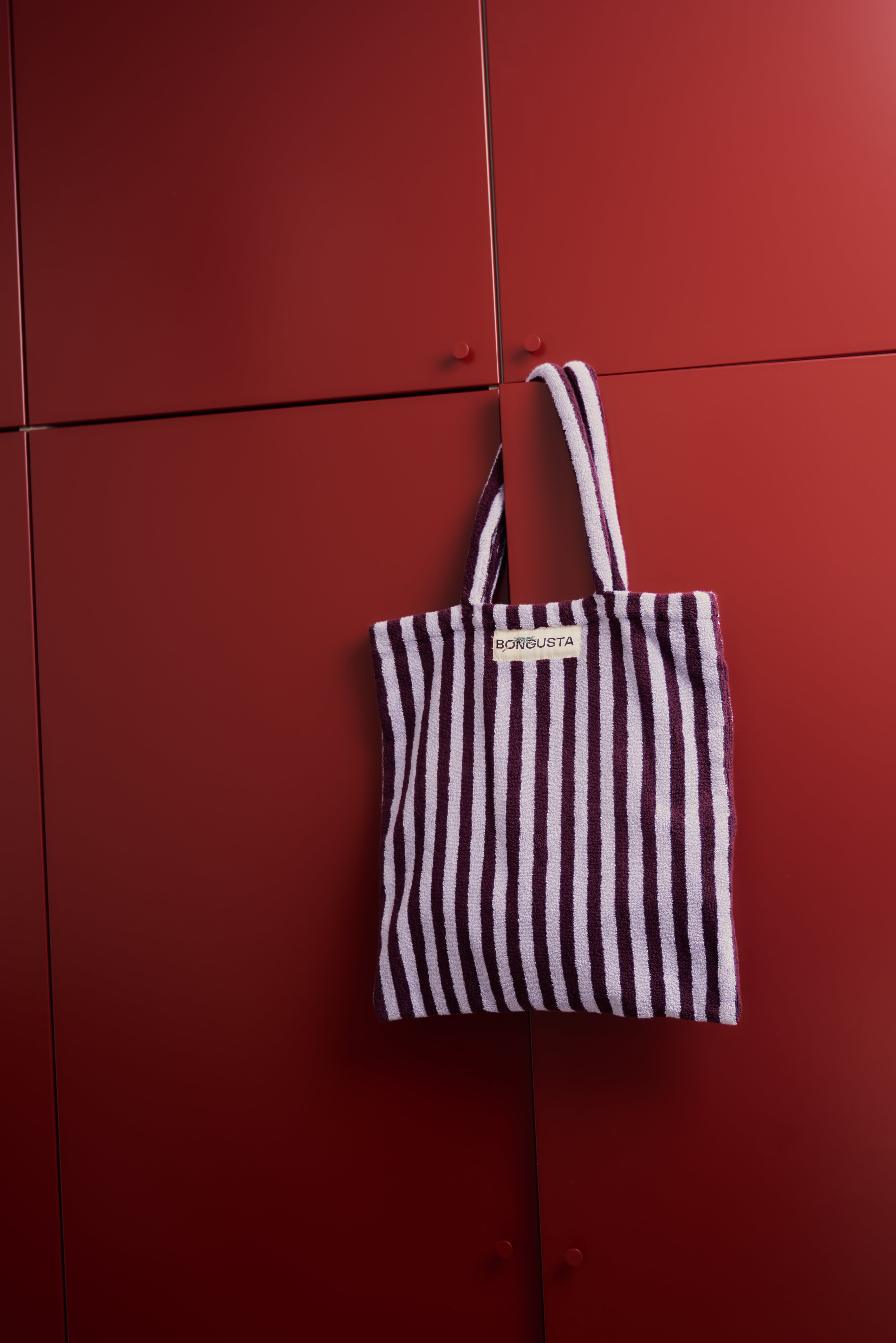 Naram Totebag, wine & lavender blue