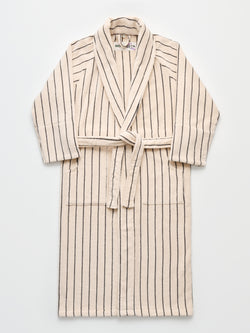 Naram Bathrobe, creme & ink