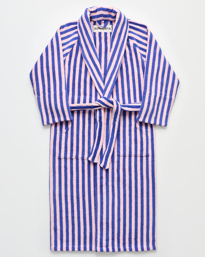 Naram Bathrobe, dazzling blue & rose