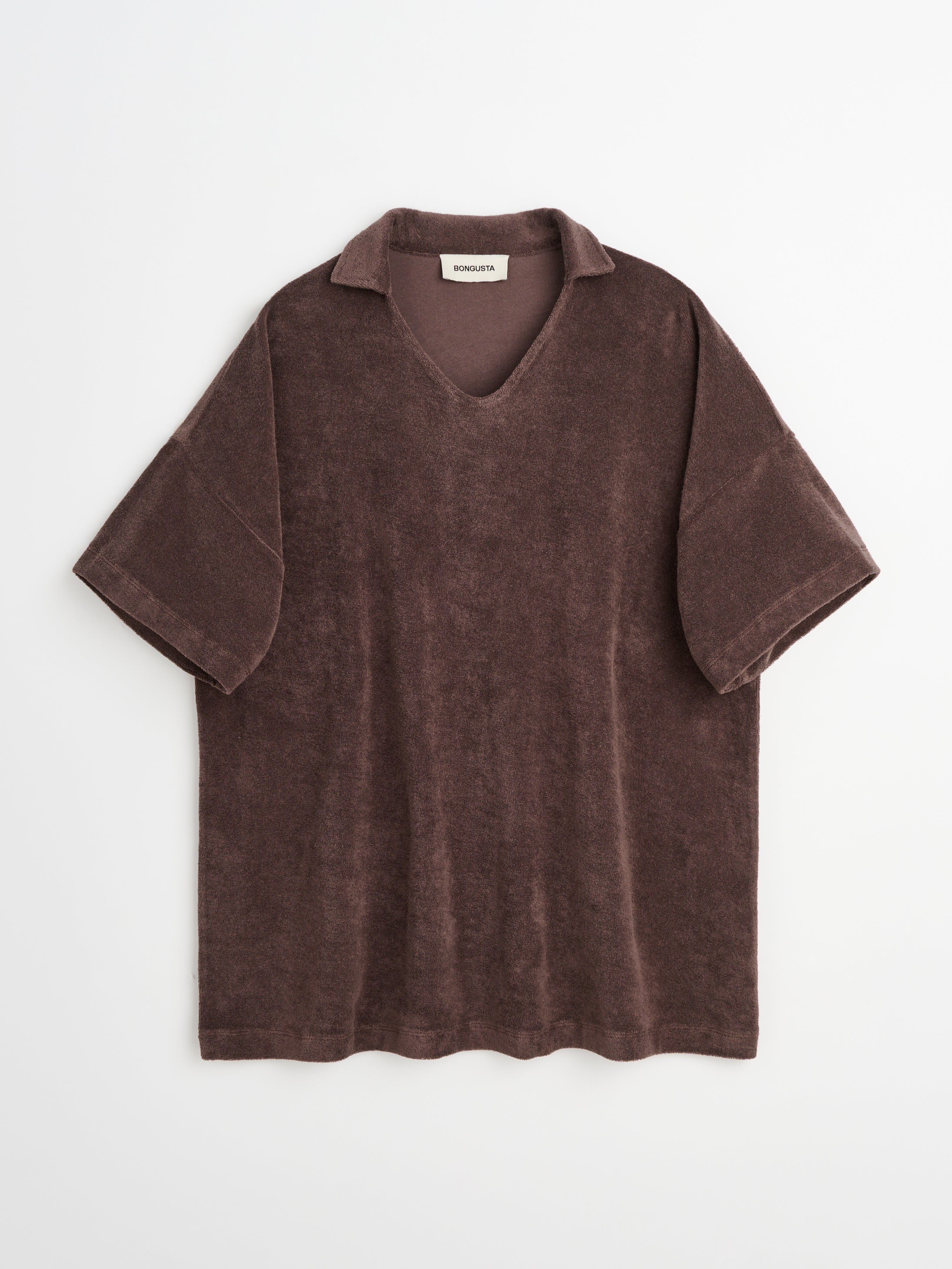 Naram Collar Tee, coffee