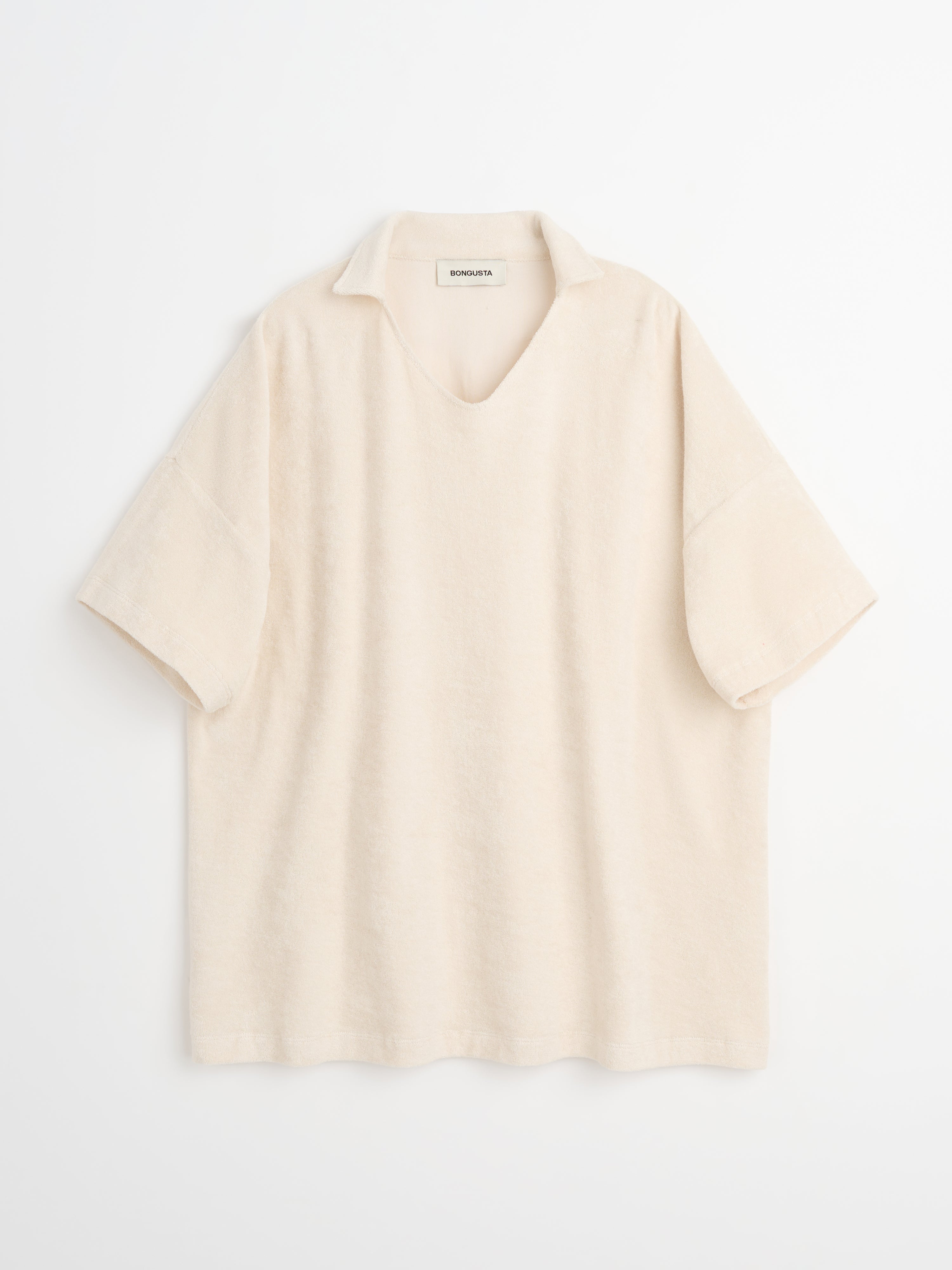 Naram Collar Tee, moonbeam