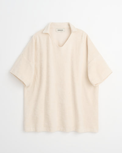 Naram Collar Tee, moonbeam