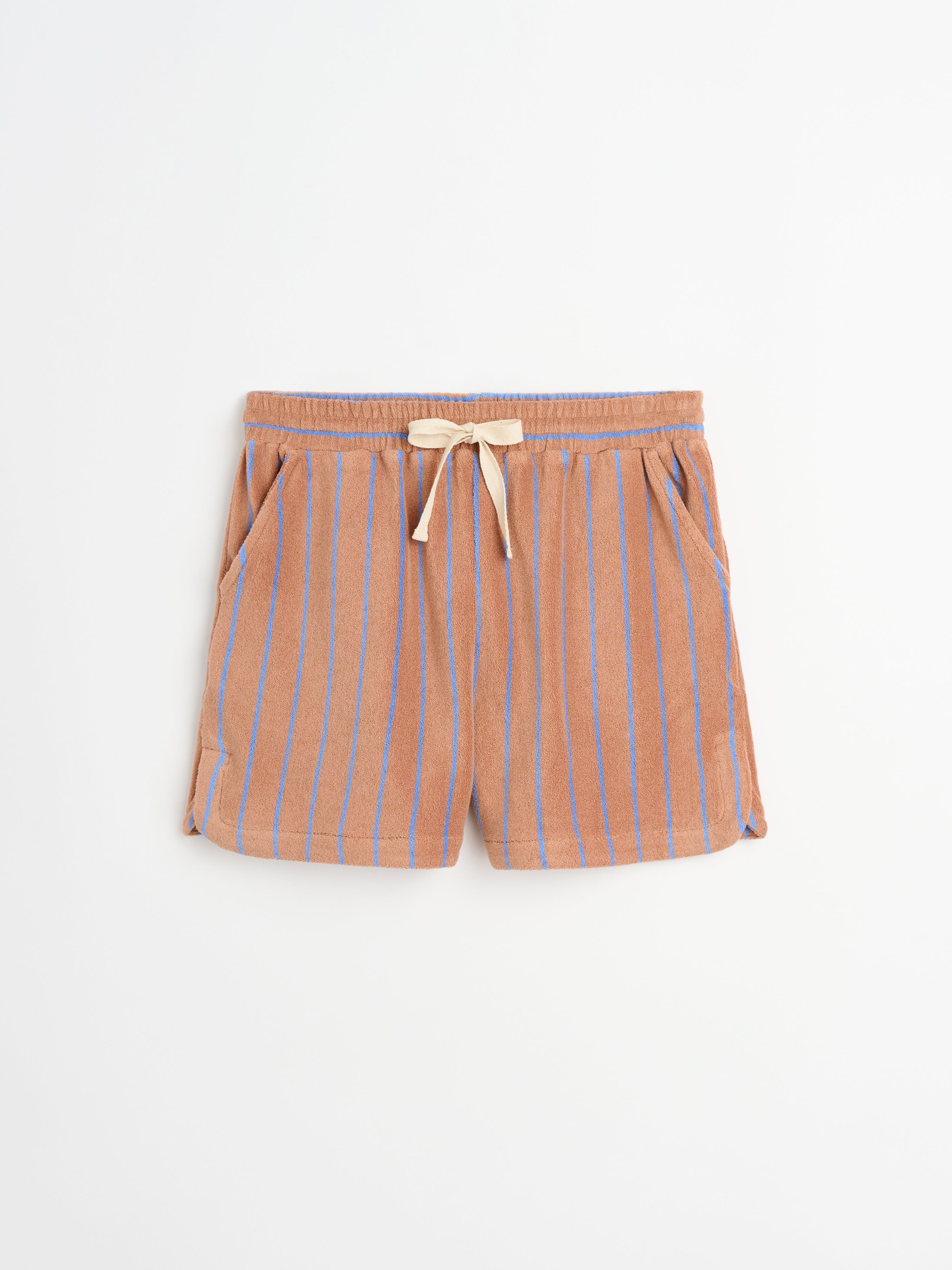 Naram Gym Shorts, camel & ultramarine
