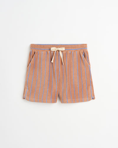 Naram Gym Shorts, camel & ultramarine