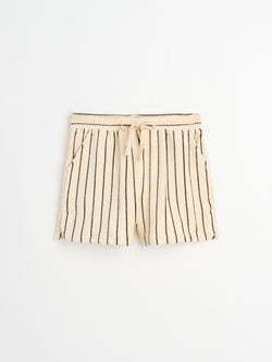 Naram Gym Shorts, creme & ink