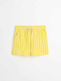 Naram Gym Shorts, pristine & neon yellow